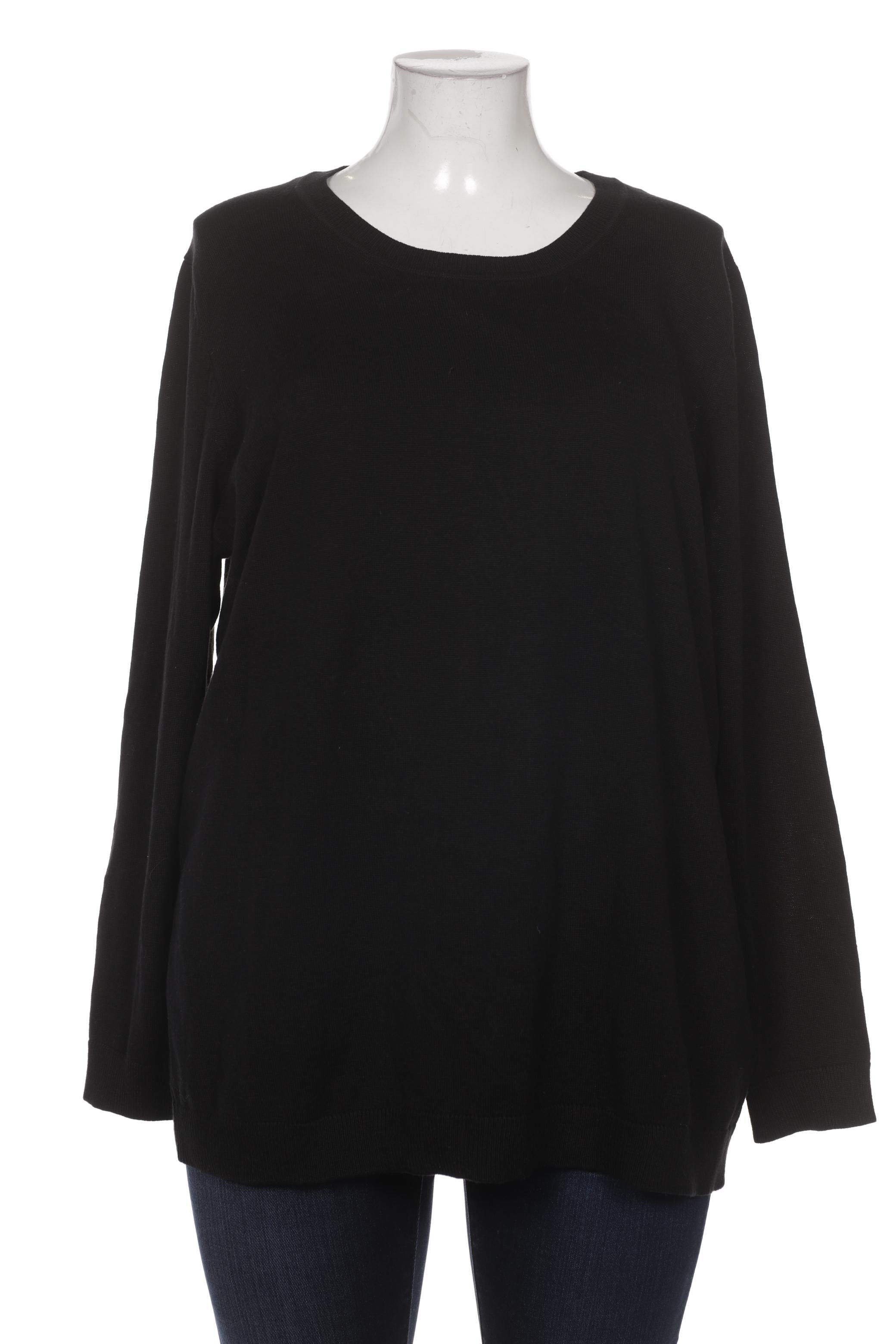

sheego Damen Pullover, schwarz, Gr. 48