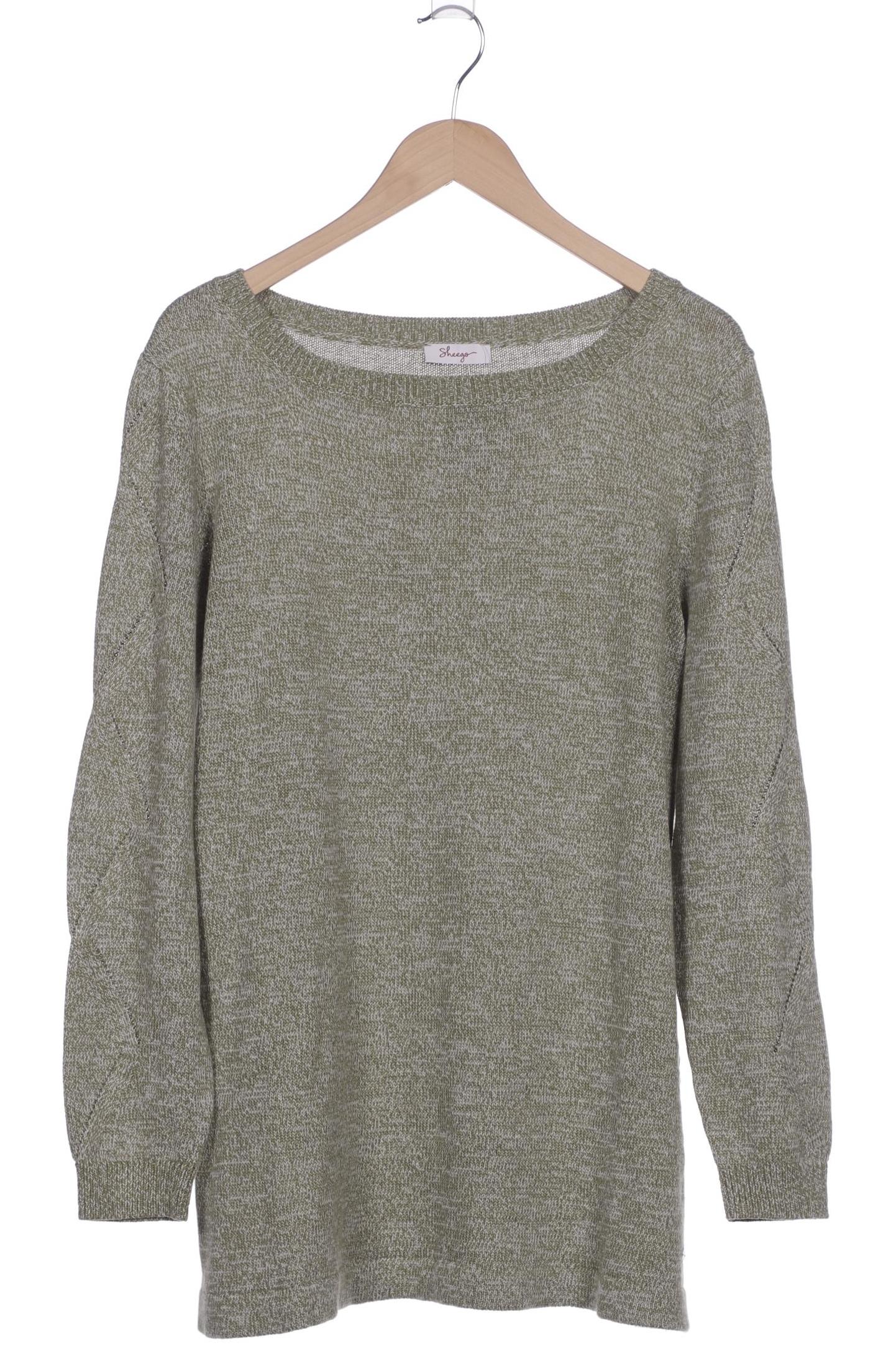 

sheego Damen Pullover, grün, Gr. 44