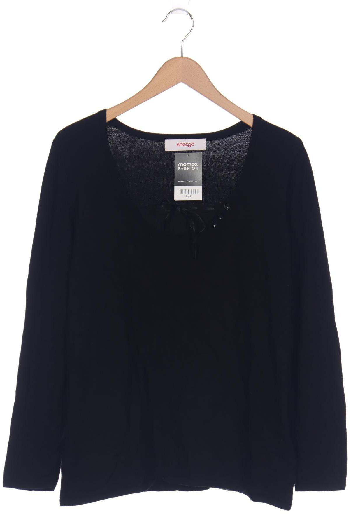

sheego Damen Pullover, schwarz, Gr. 40