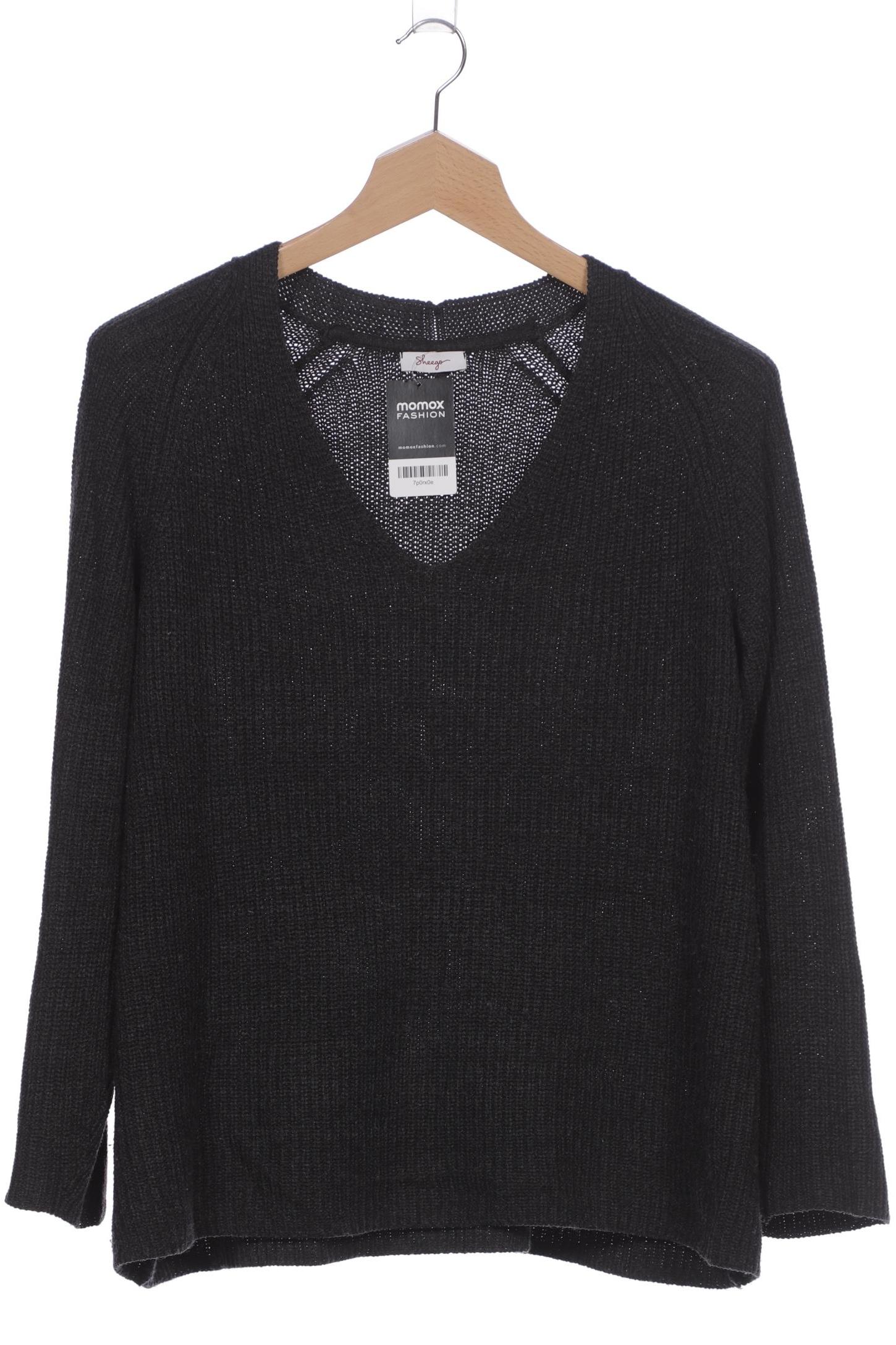 

sheego Damen Pullover, grau, Gr. 44