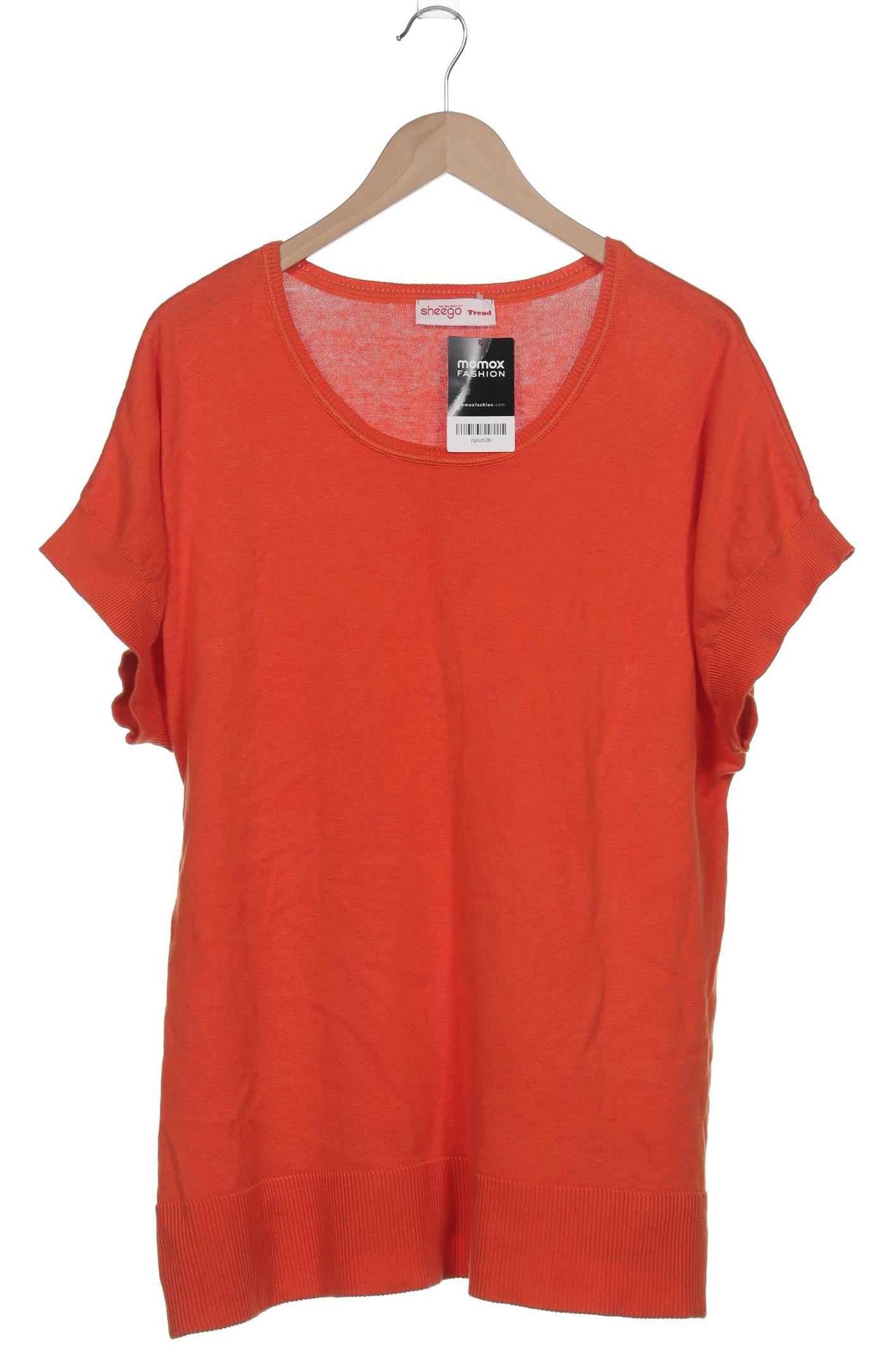 

sheego Damen Pullover, orange, Gr. 48