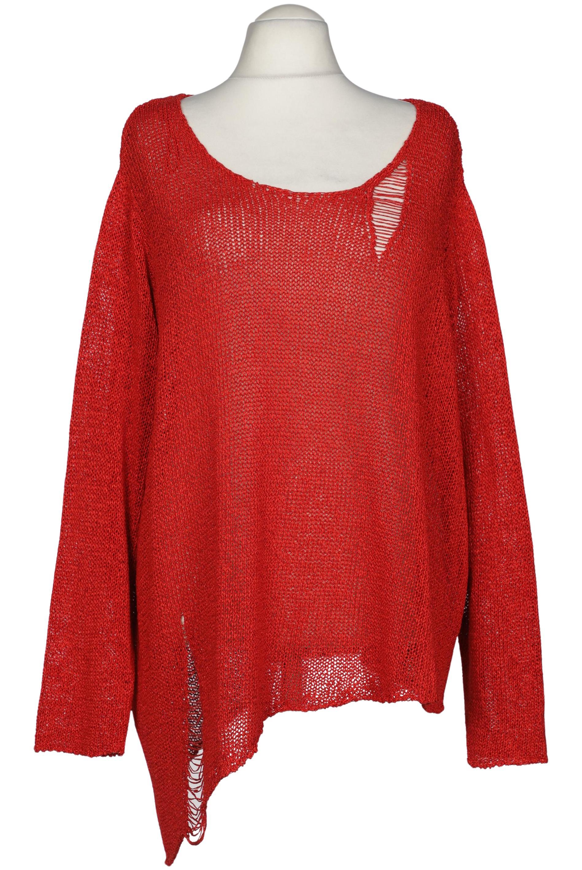 

sheego Damen Pullover, rot, Gr. 56
