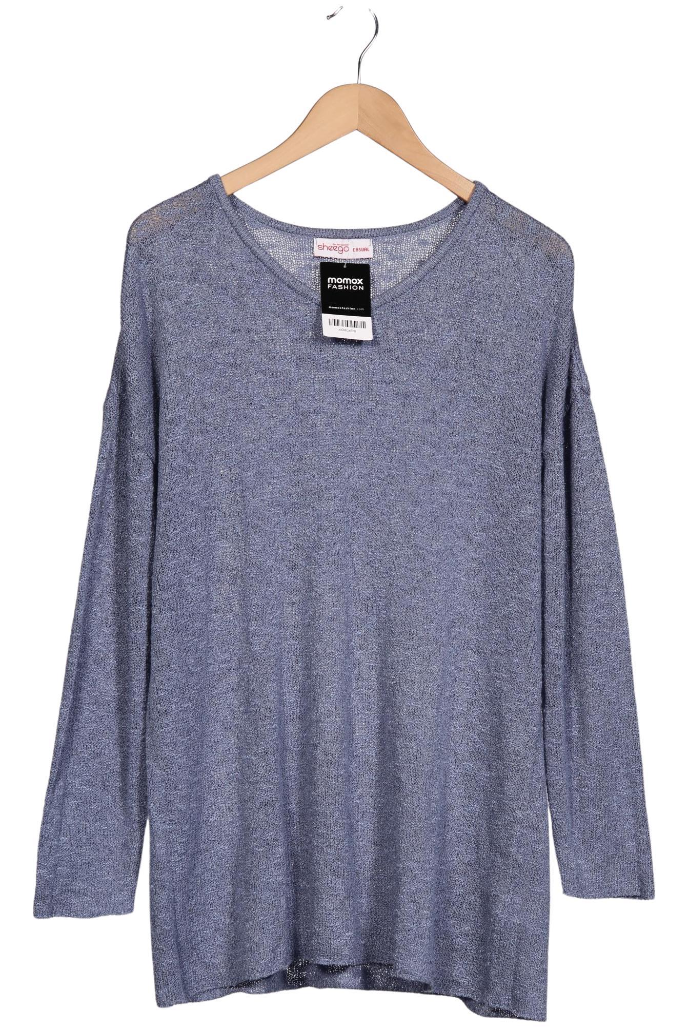 

sheego Damen Pullover, blau, Gr. 44