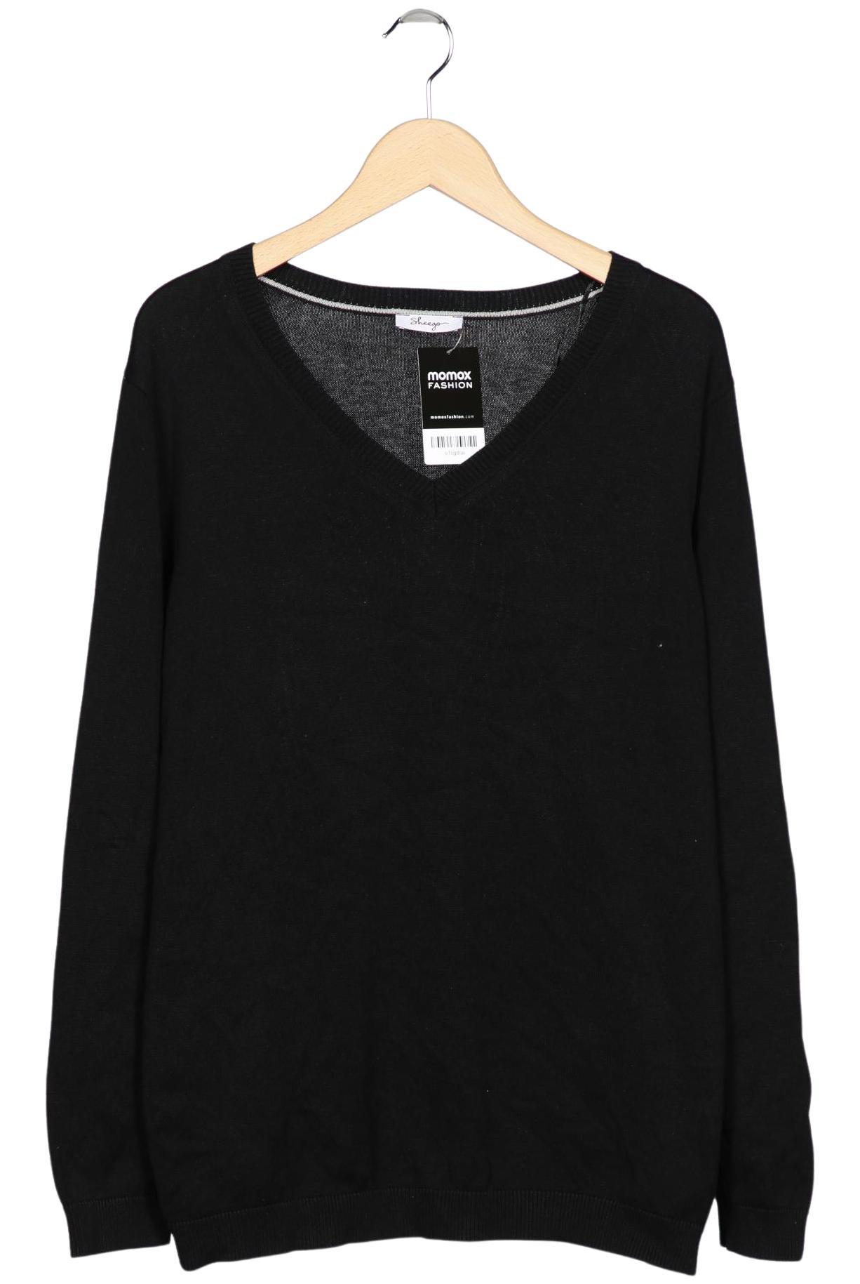 

sheego Damen Pullover, schwarz, Gr. 44