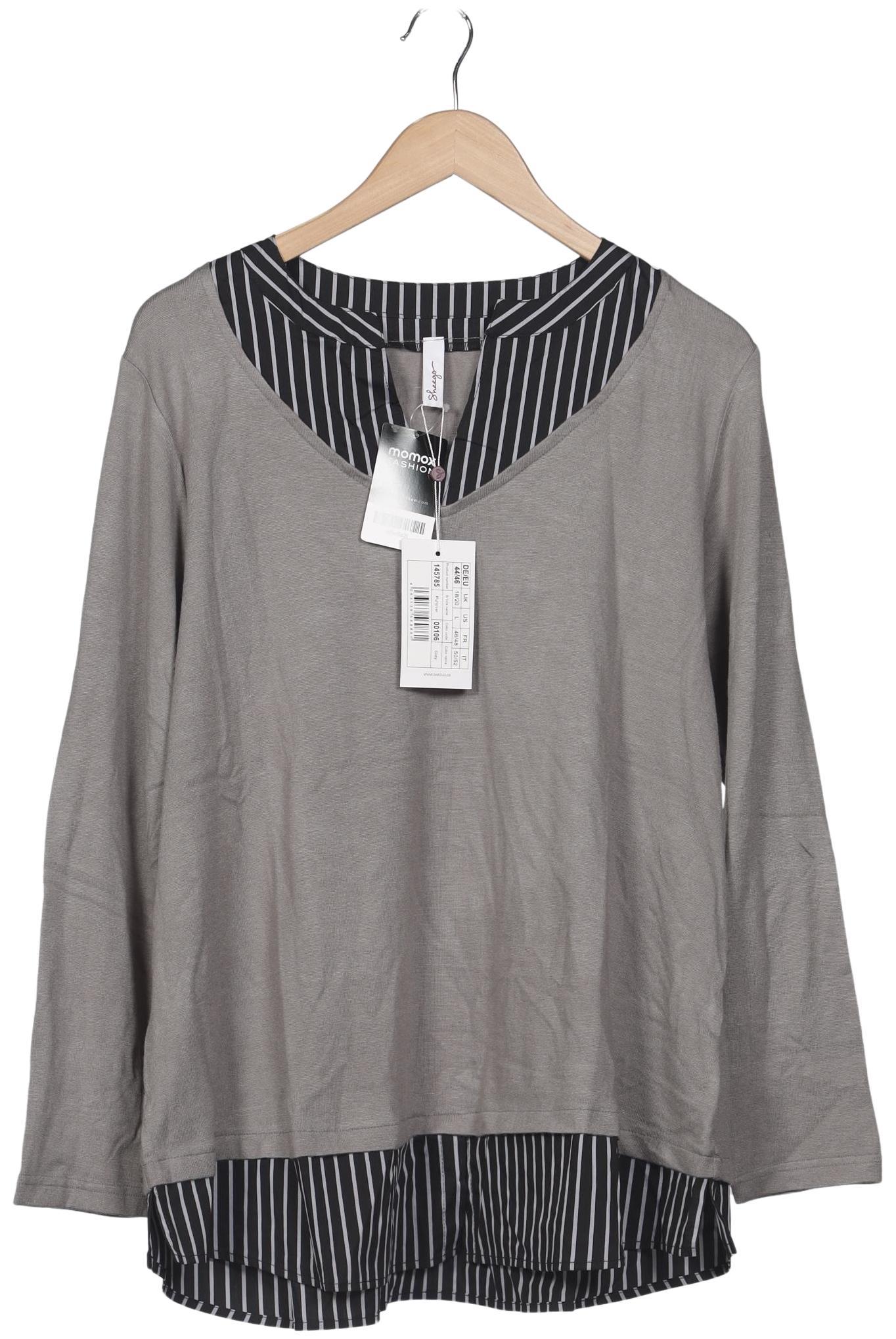 

sheego Damen Pullover, grau, Gr. 44