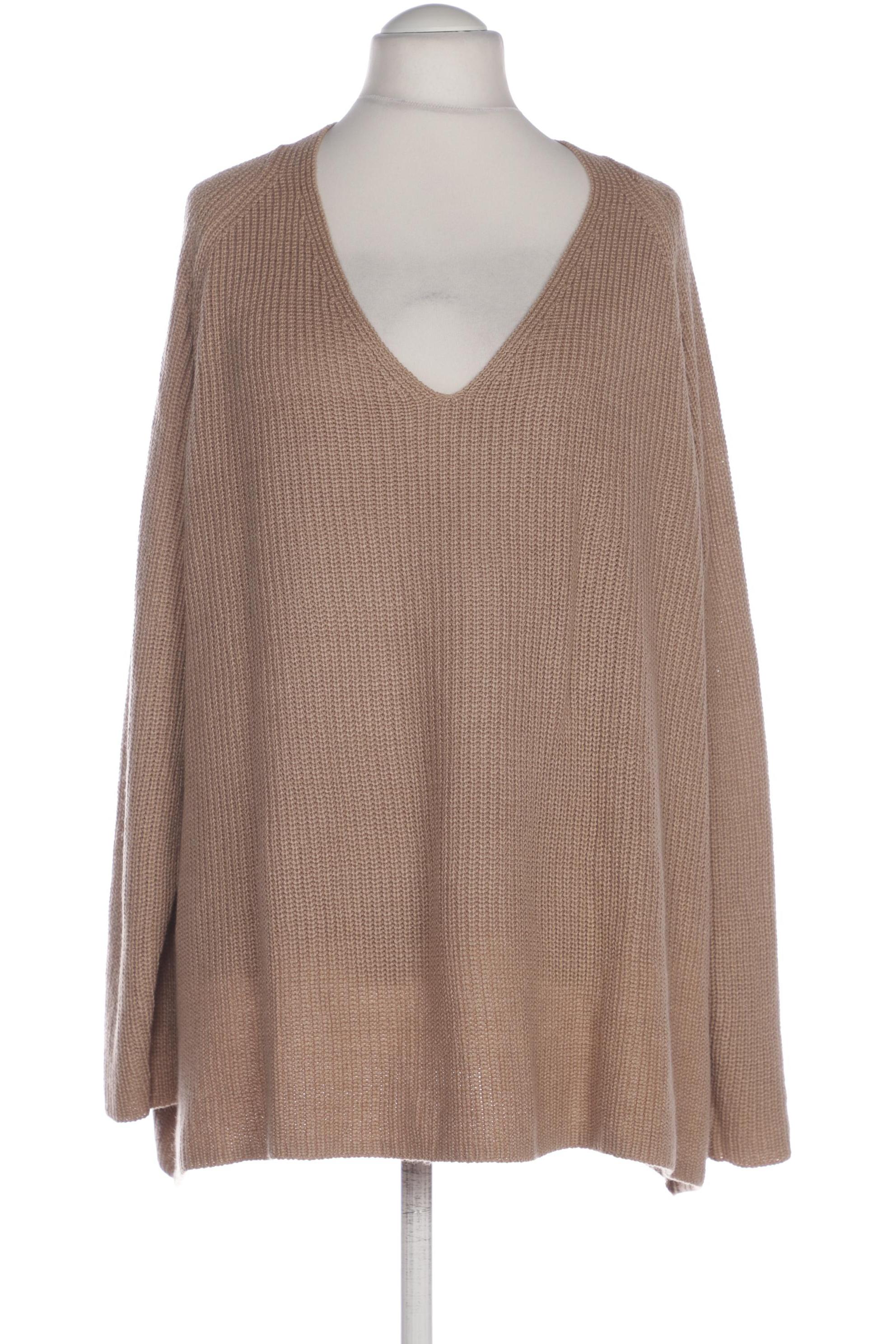

sheego Damen Pullover, beige, Gr. 56
