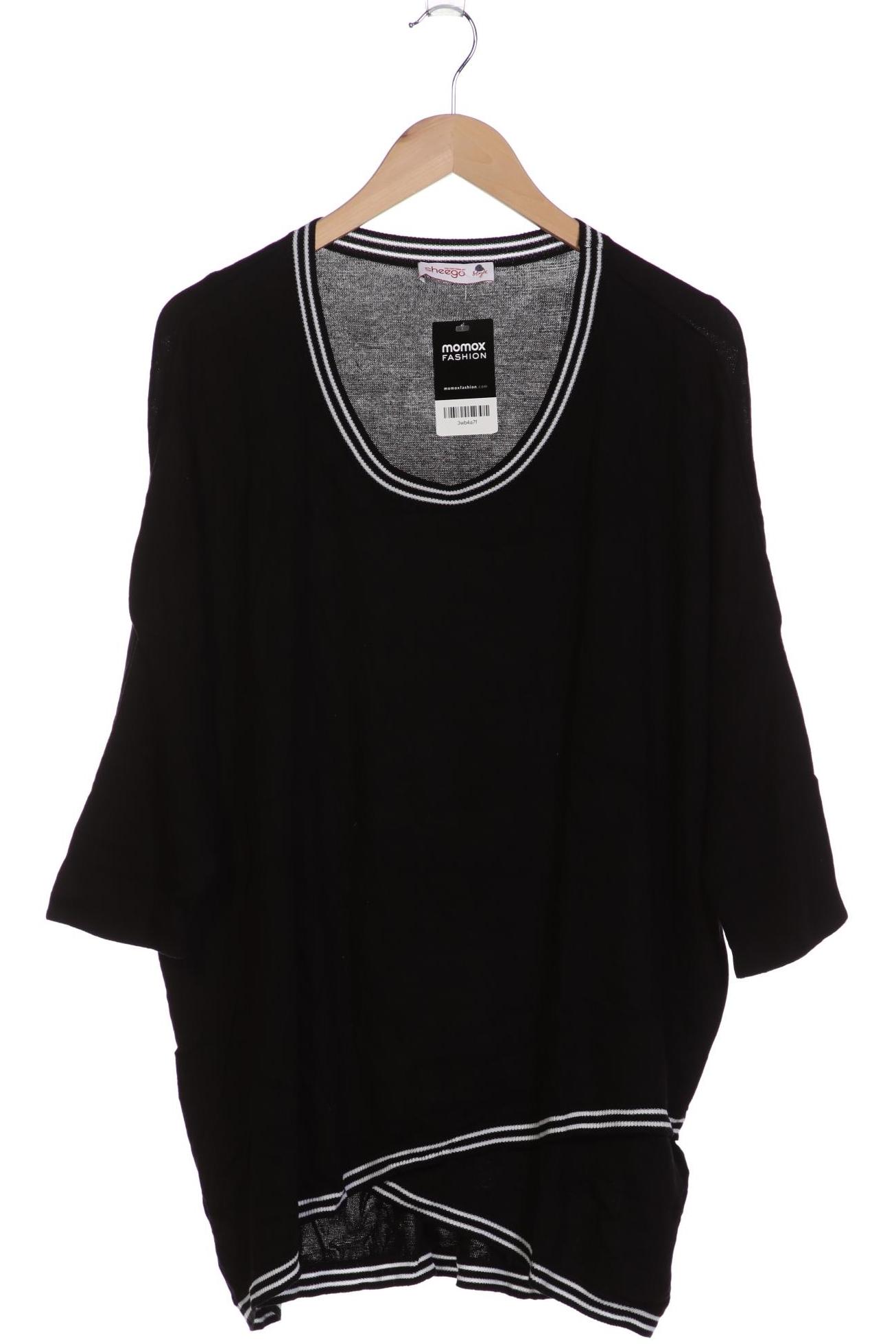 

sheego Damen Pullover, schwarz, Gr. 52