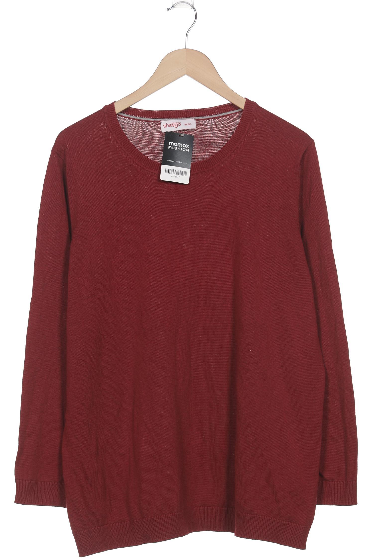 

sheego Damen Pullover, bordeaux, Gr. 48