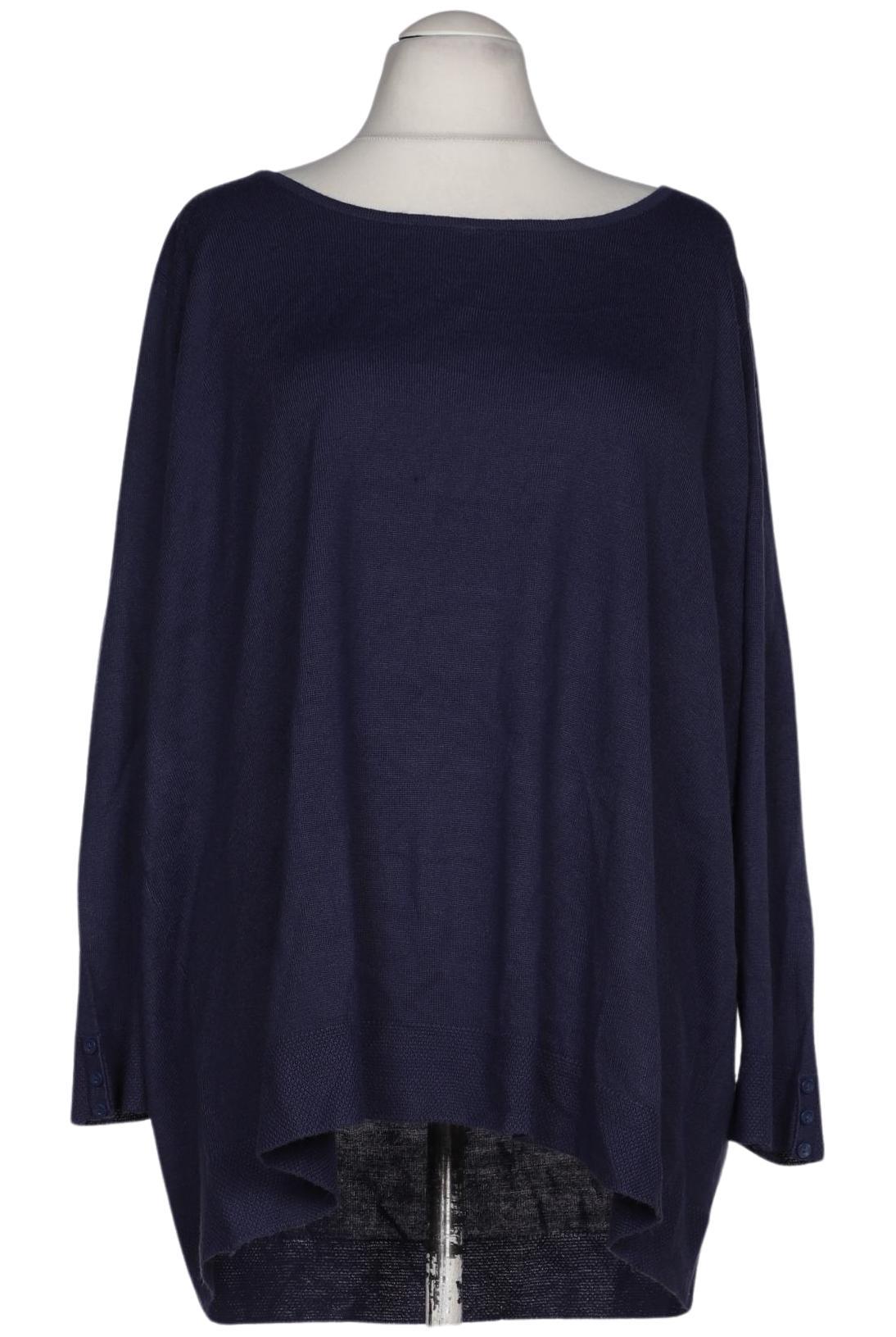 

sheego Damen Pullover, marineblau, Gr. 56