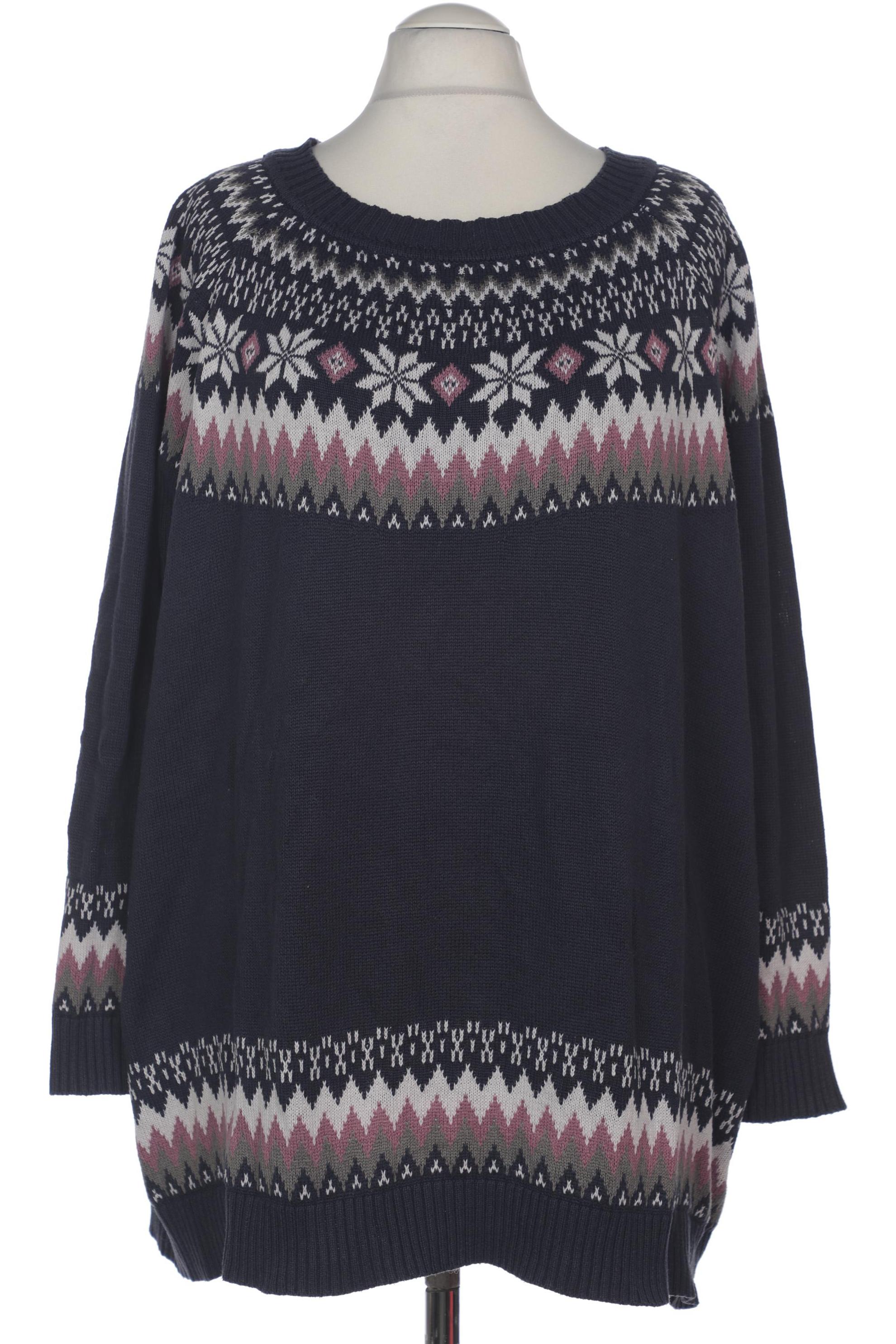 

sheego Damen Pullover, marineblau, Gr. 56