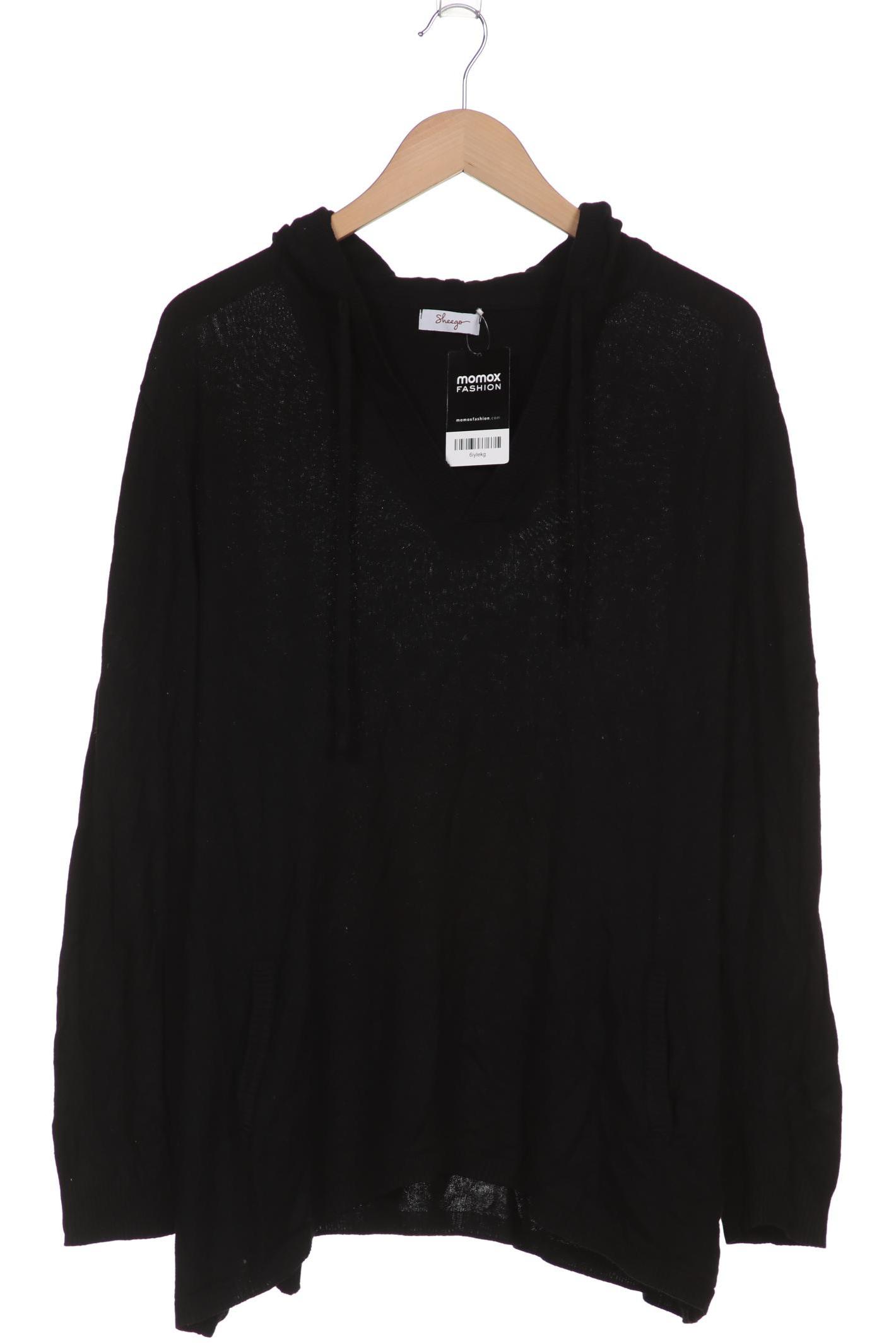 

sheego Damen Pullover, schwarz, Gr. 44