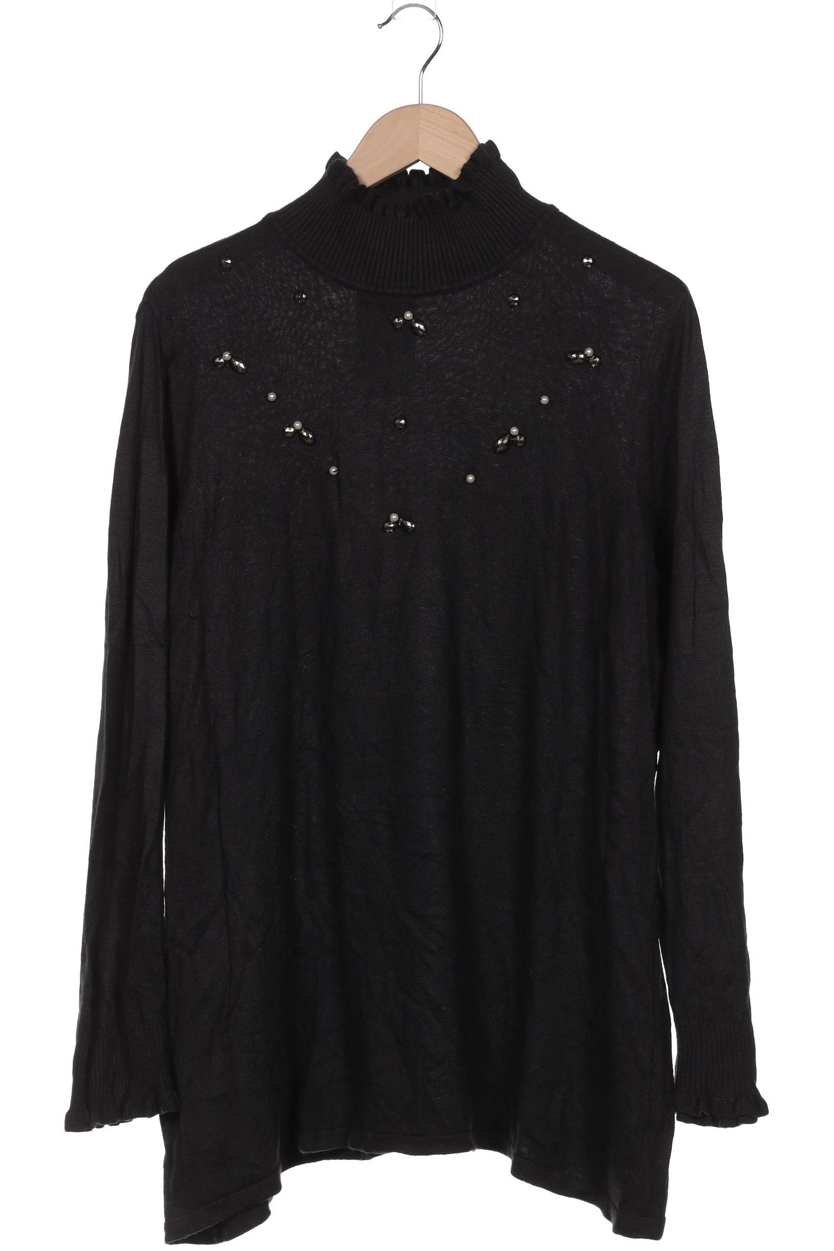 

sheego Damen Pullover, schwarz, Gr. 46