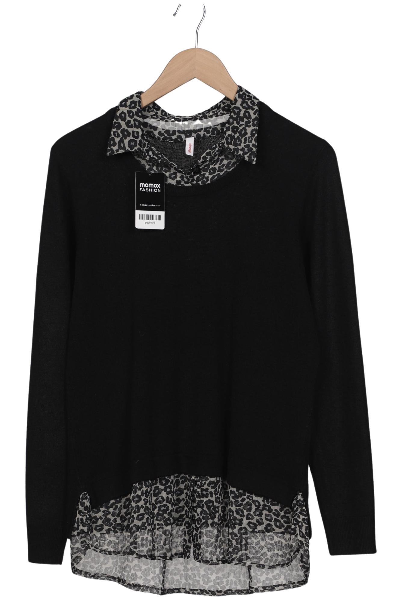 

sheego Damen Pullover, schwarz, Gr. 40
