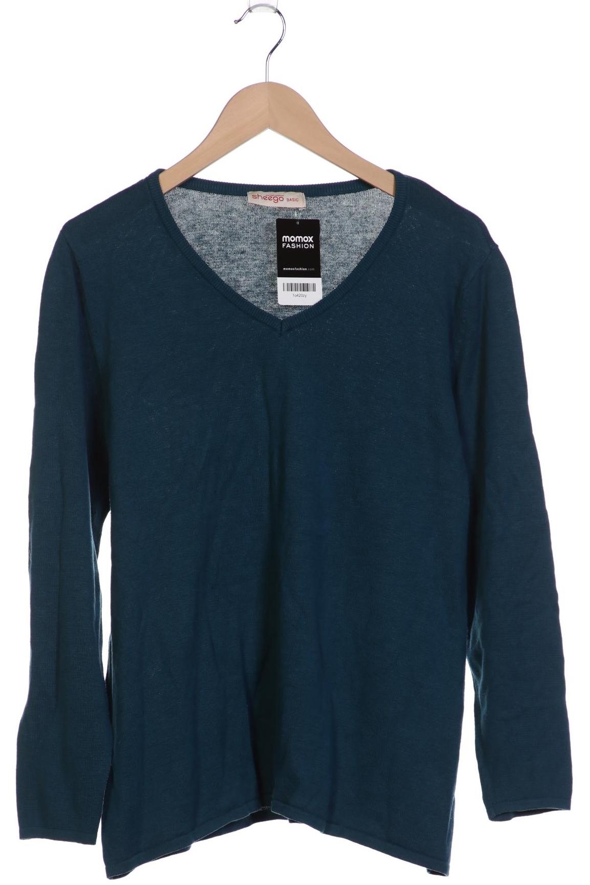 

sheego Damen Pullover, türkis, Gr. 42