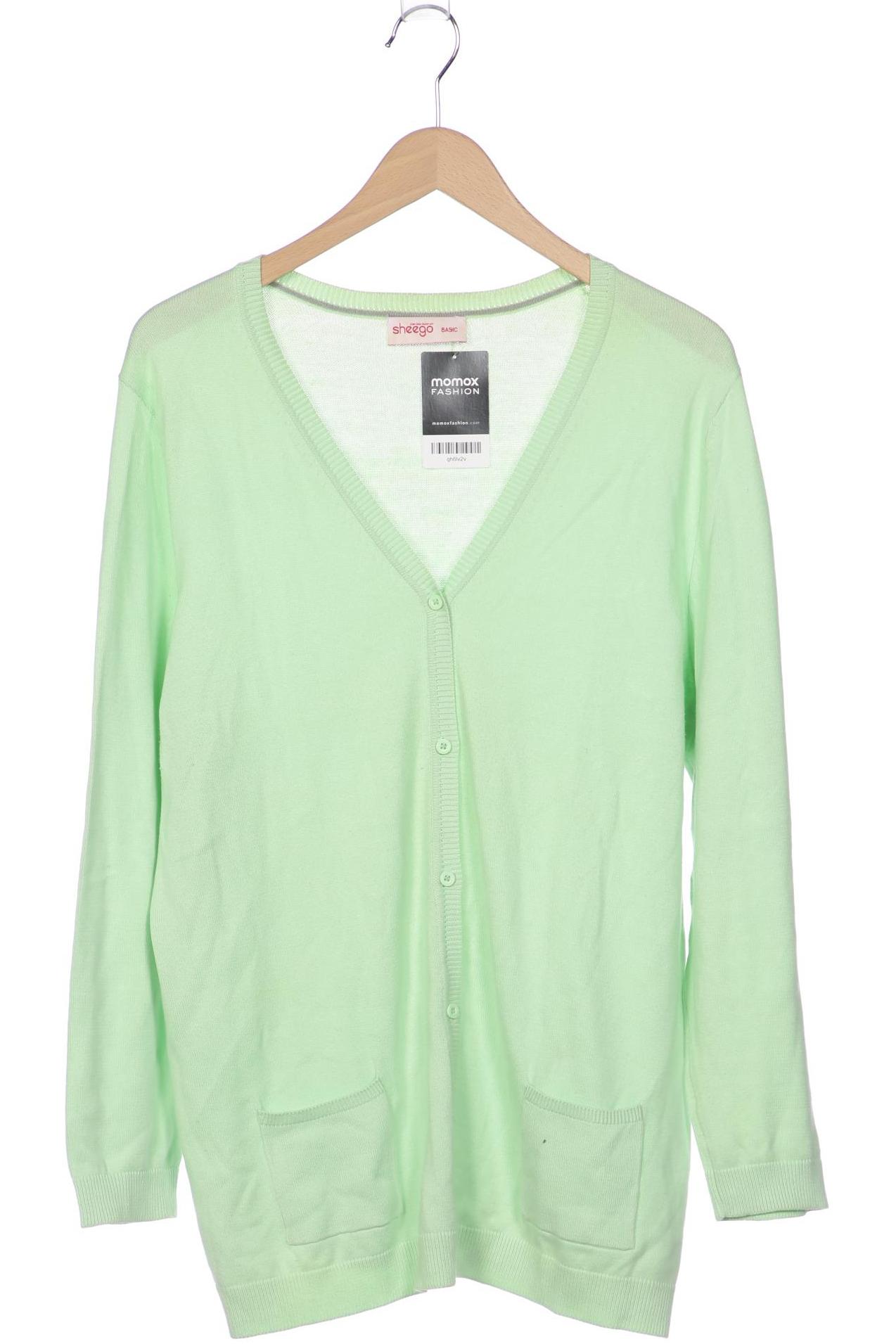 

sheego Damen Pullover, hellgrün