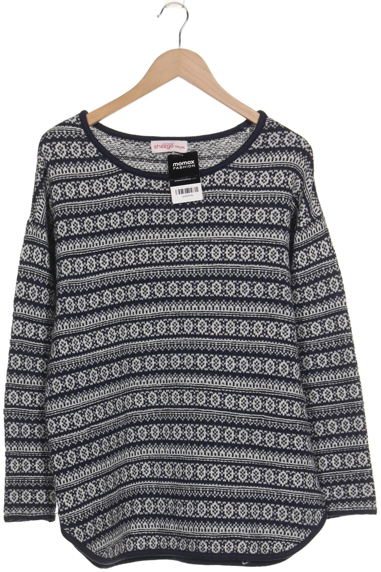 

sheego Damen Pullover, marineblau, Gr. 40