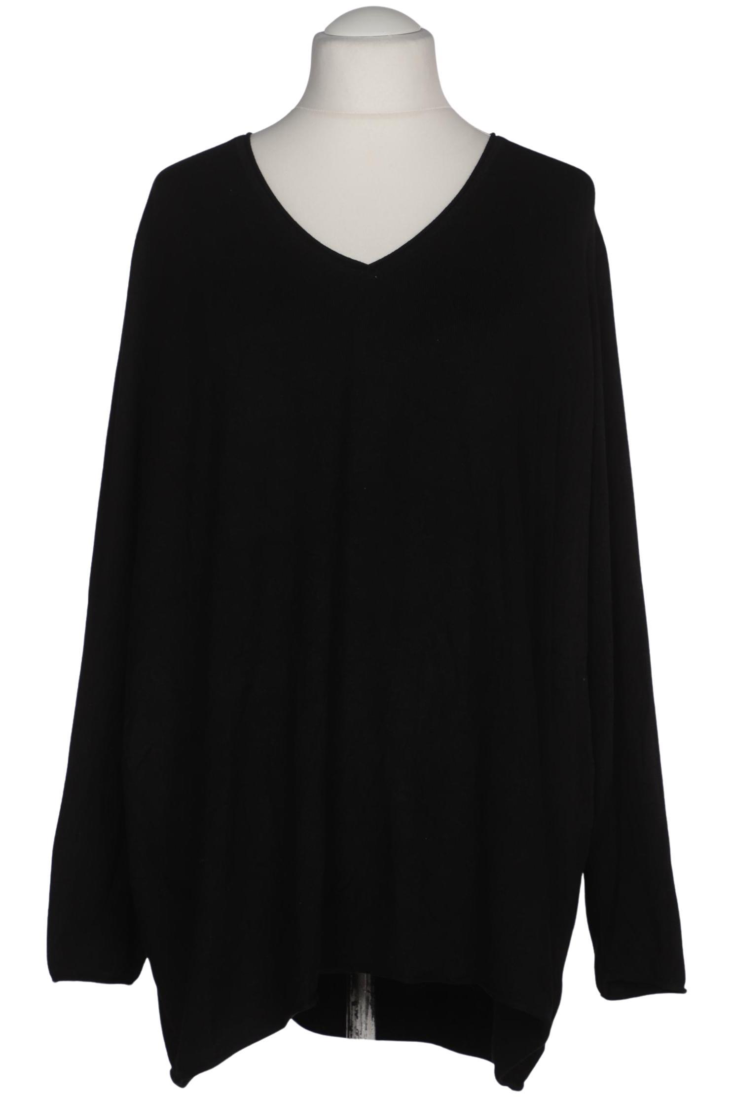 

sheego Damen Pullover, schwarz, Gr. 56