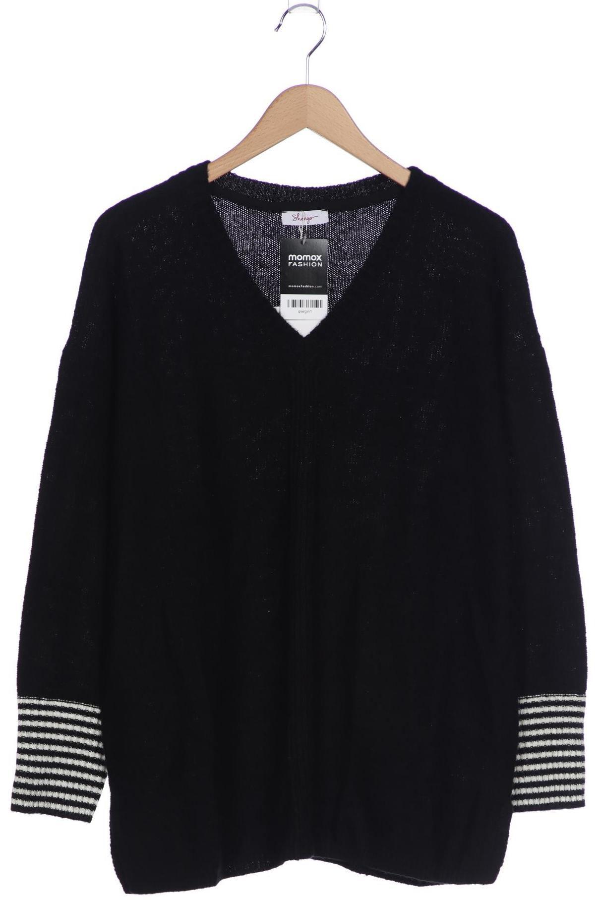 

sheego Damen Pullover, schwarz, Gr. 40