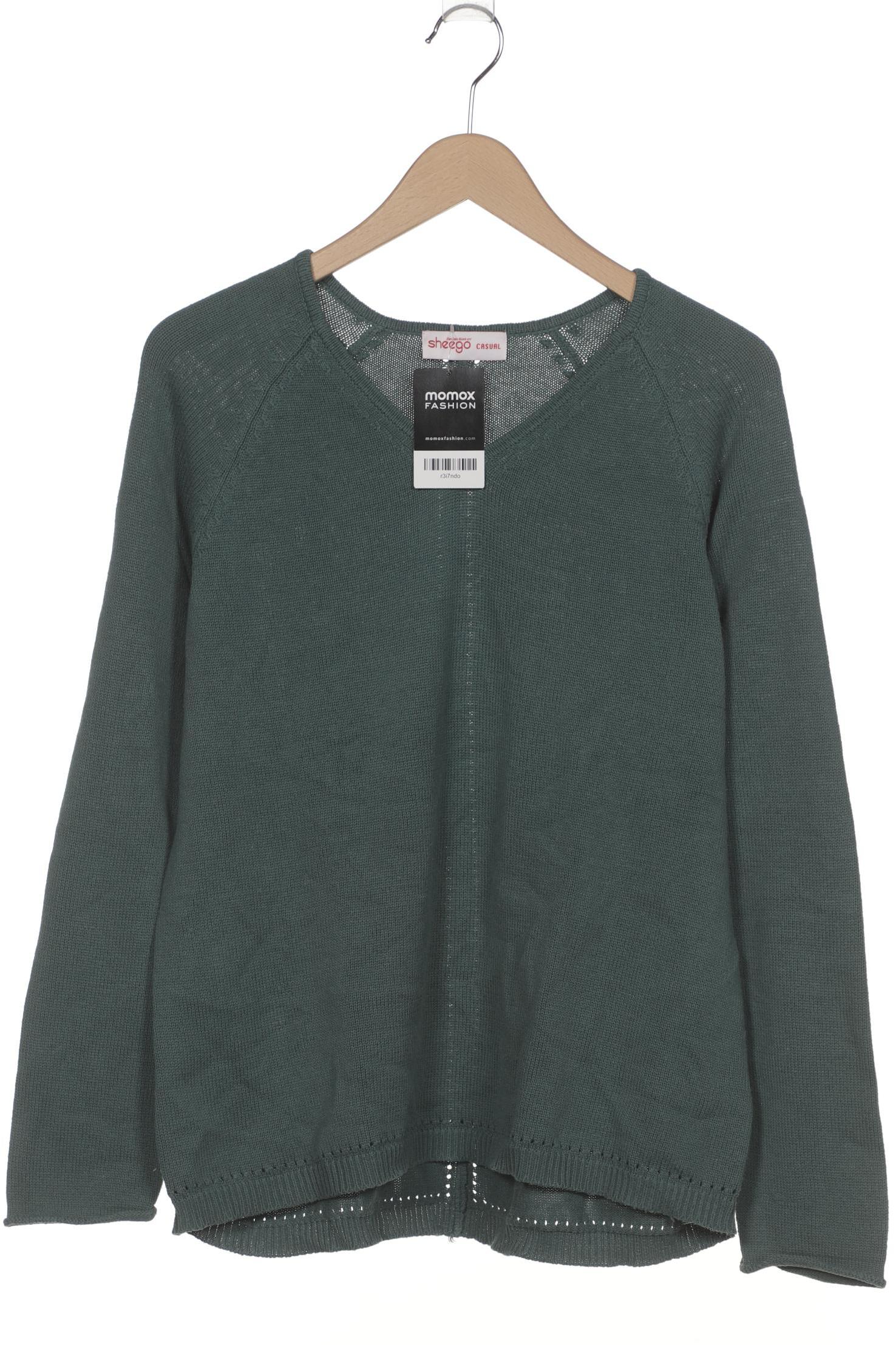 

sheego Damen Pullover, türkis, Gr. 40