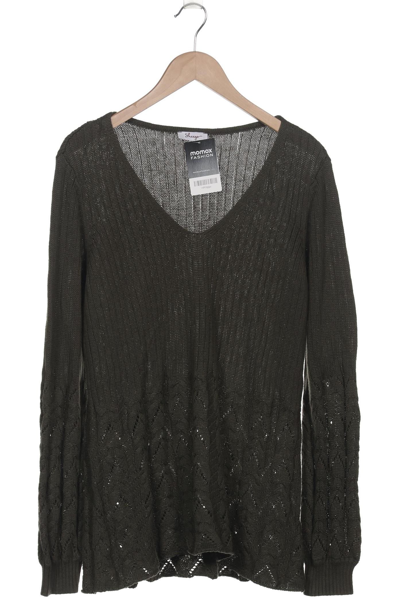

sheego Damen Pullover, grün, Gr. 44