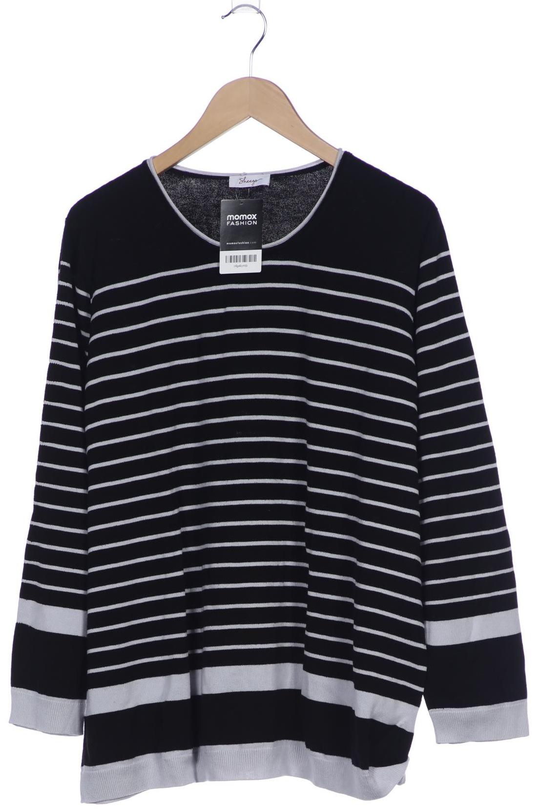 

sheego Damen Pullover, schwarz, Gr. 48