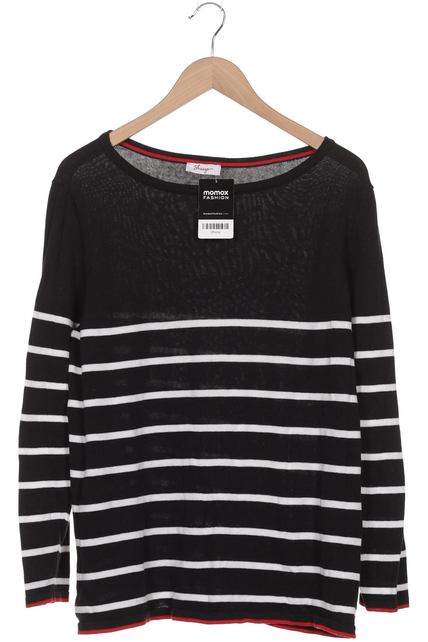 

sheego Damen Pullover, schwarz, Gr. 44