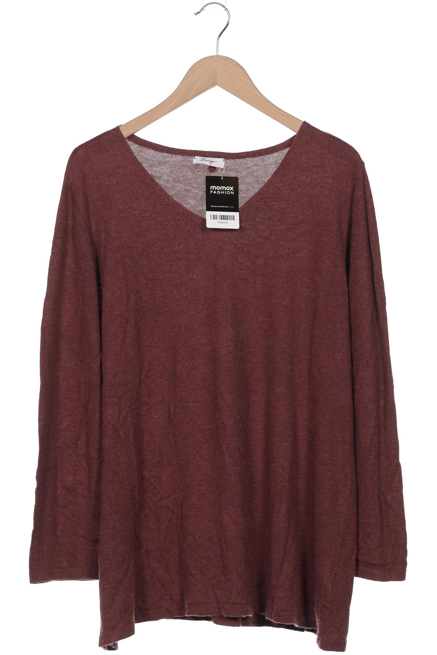 

sheego Damen Pullover, bordeaux, Gr. 44
