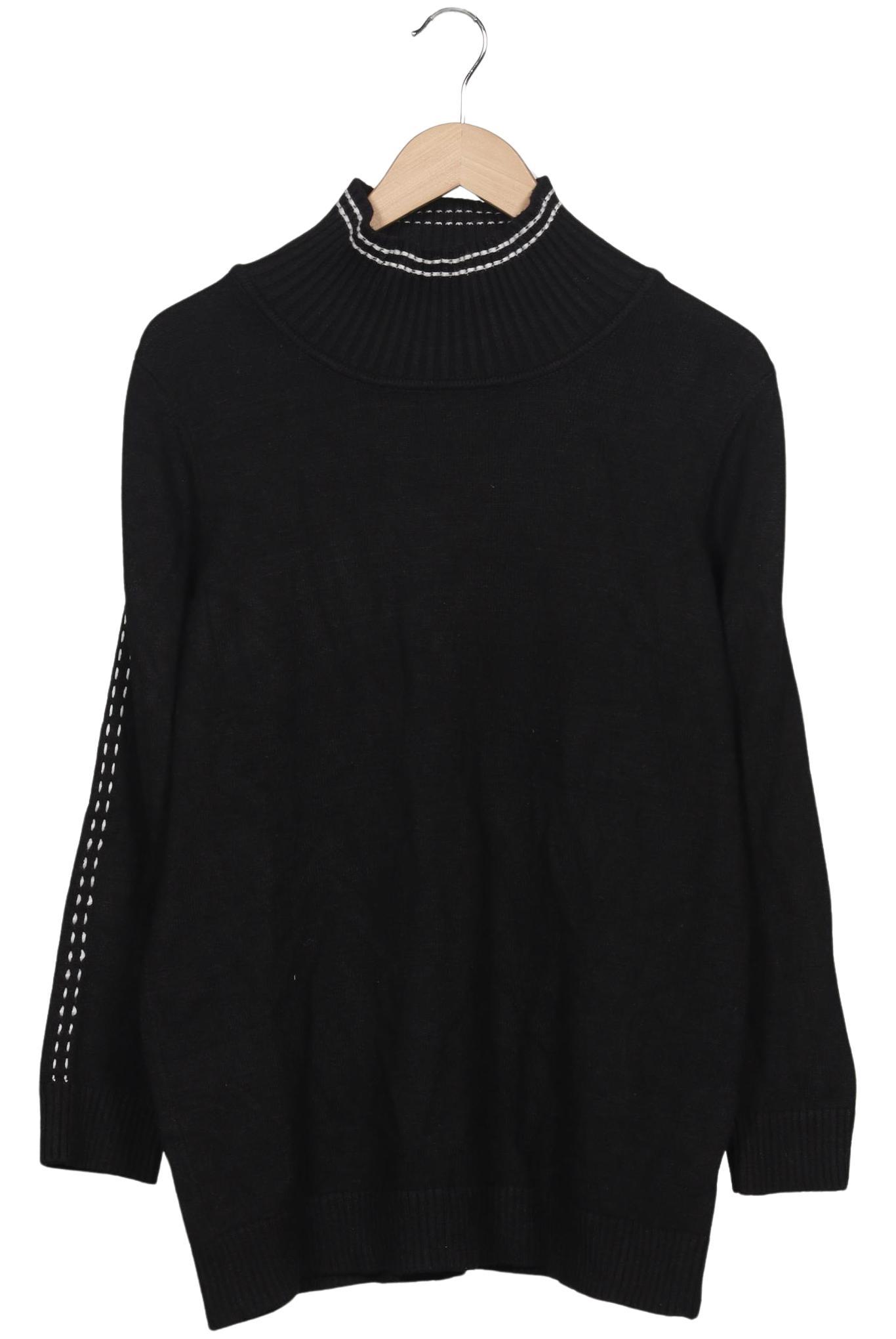 

sheego Damen Pullover, schwarz, Gr. 40