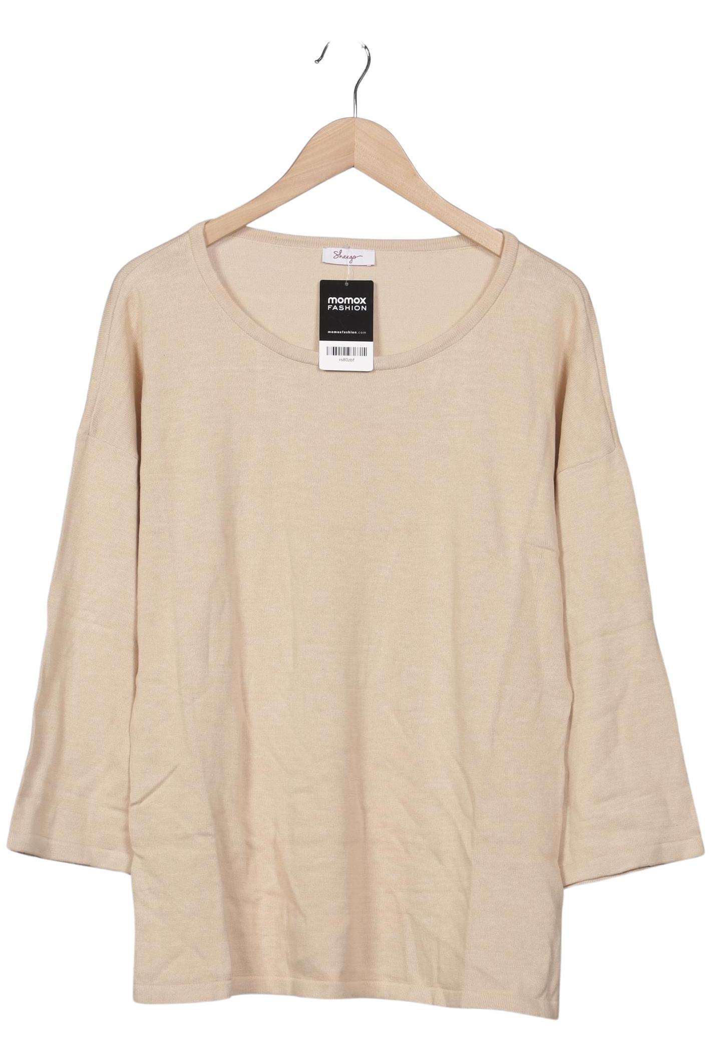 

sheego Damen Pullover, beige, Gr. 40