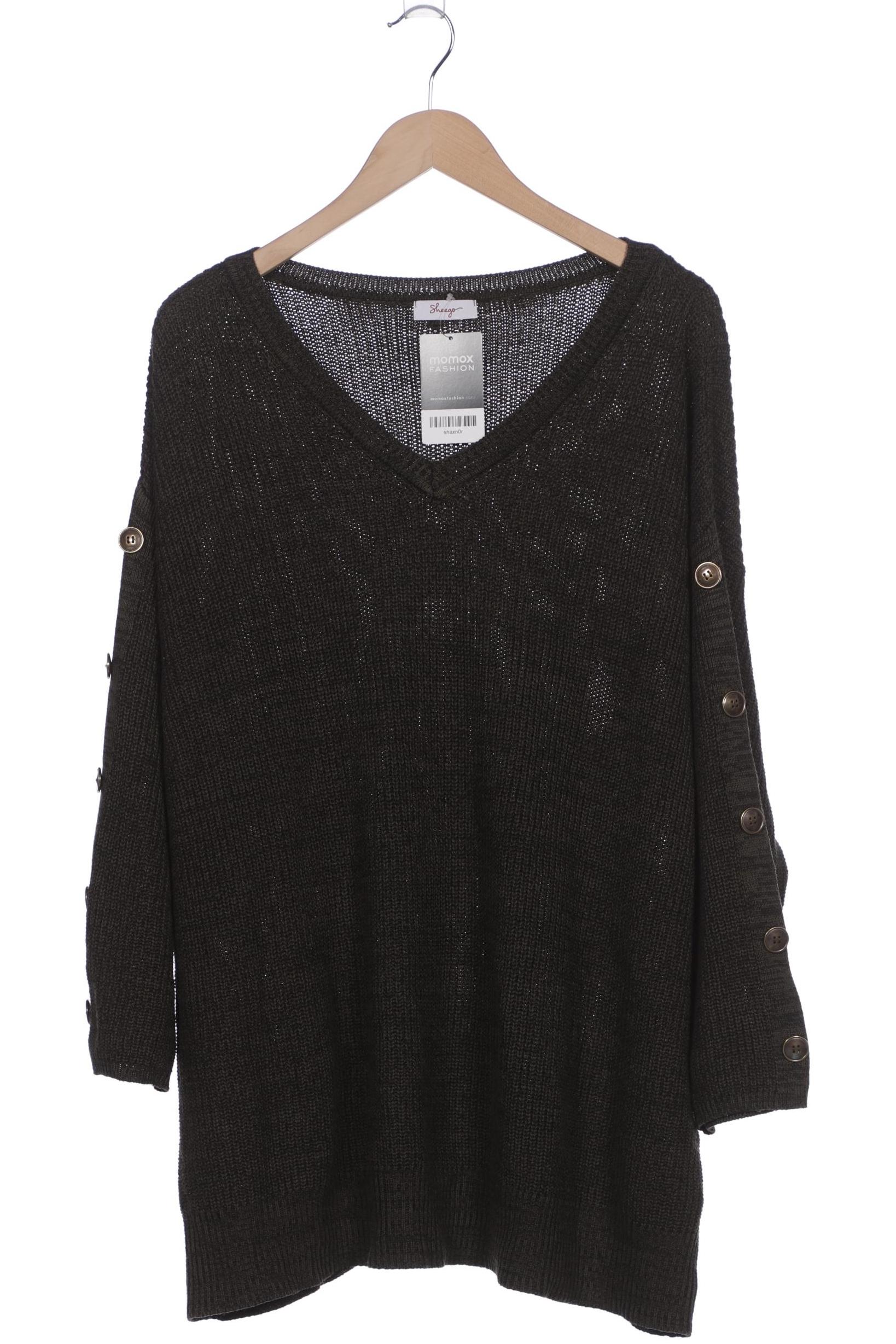 

sheego Damen Pullover, grün, Gr. 52