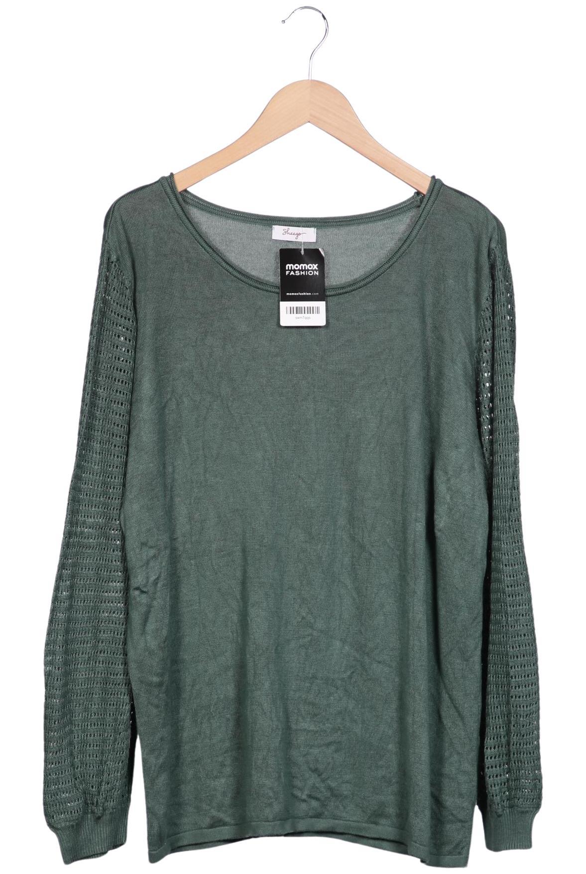 

sheego Damen Pullover, grün, Gr. 48