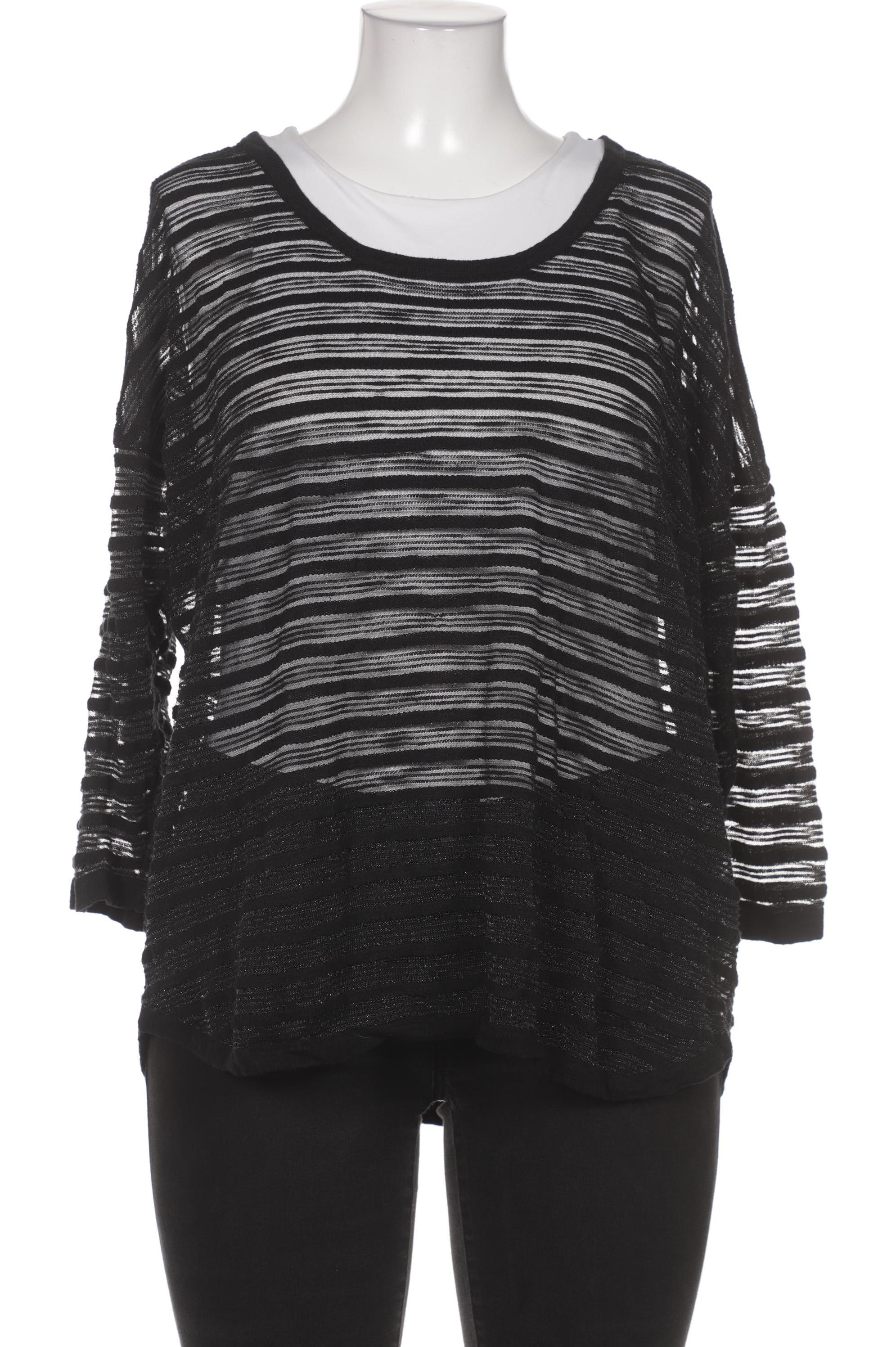 

sheego Damen Pullover, schwarz, Gr. 48