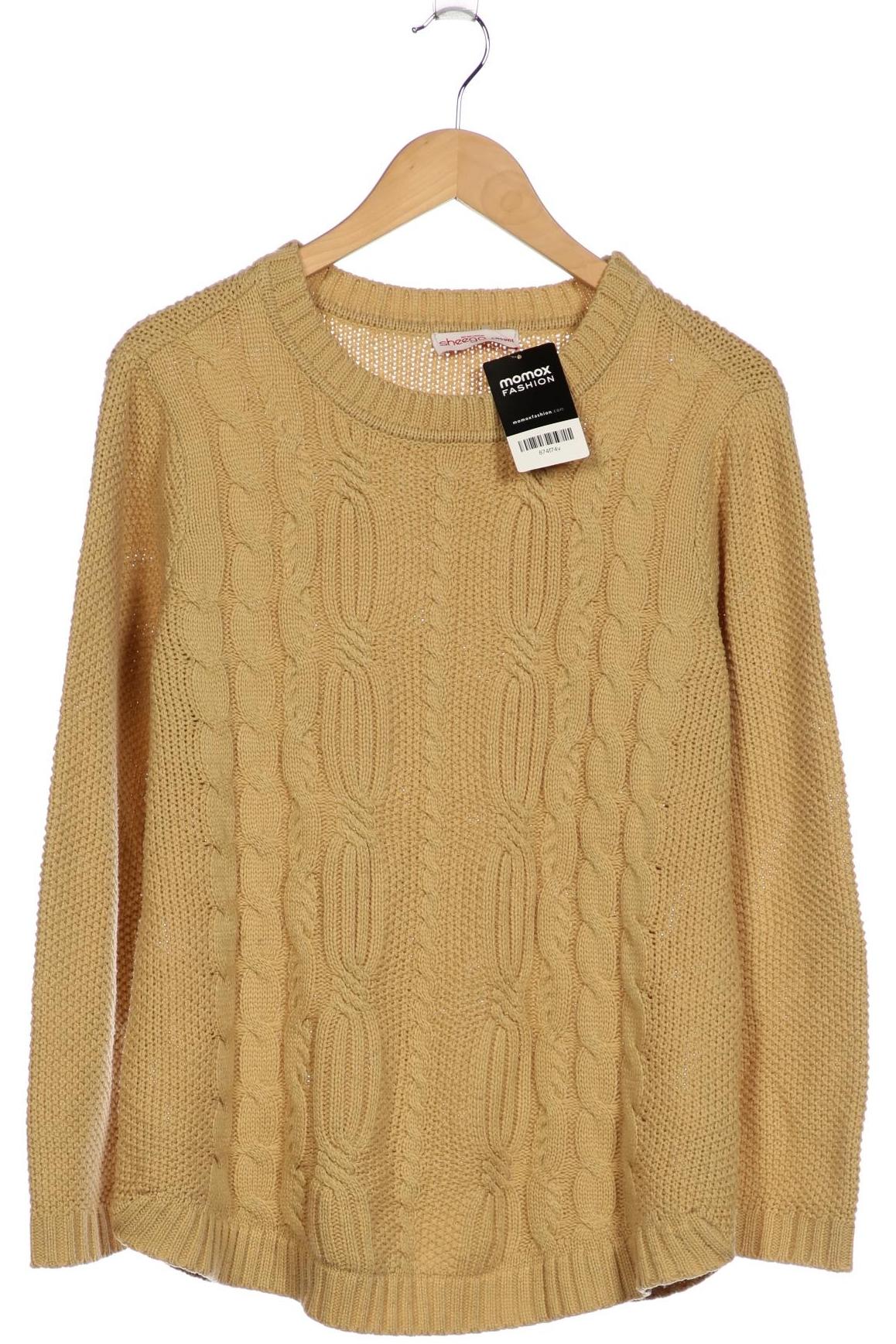 

sheego Damen Pullover, beige, Gr. 40