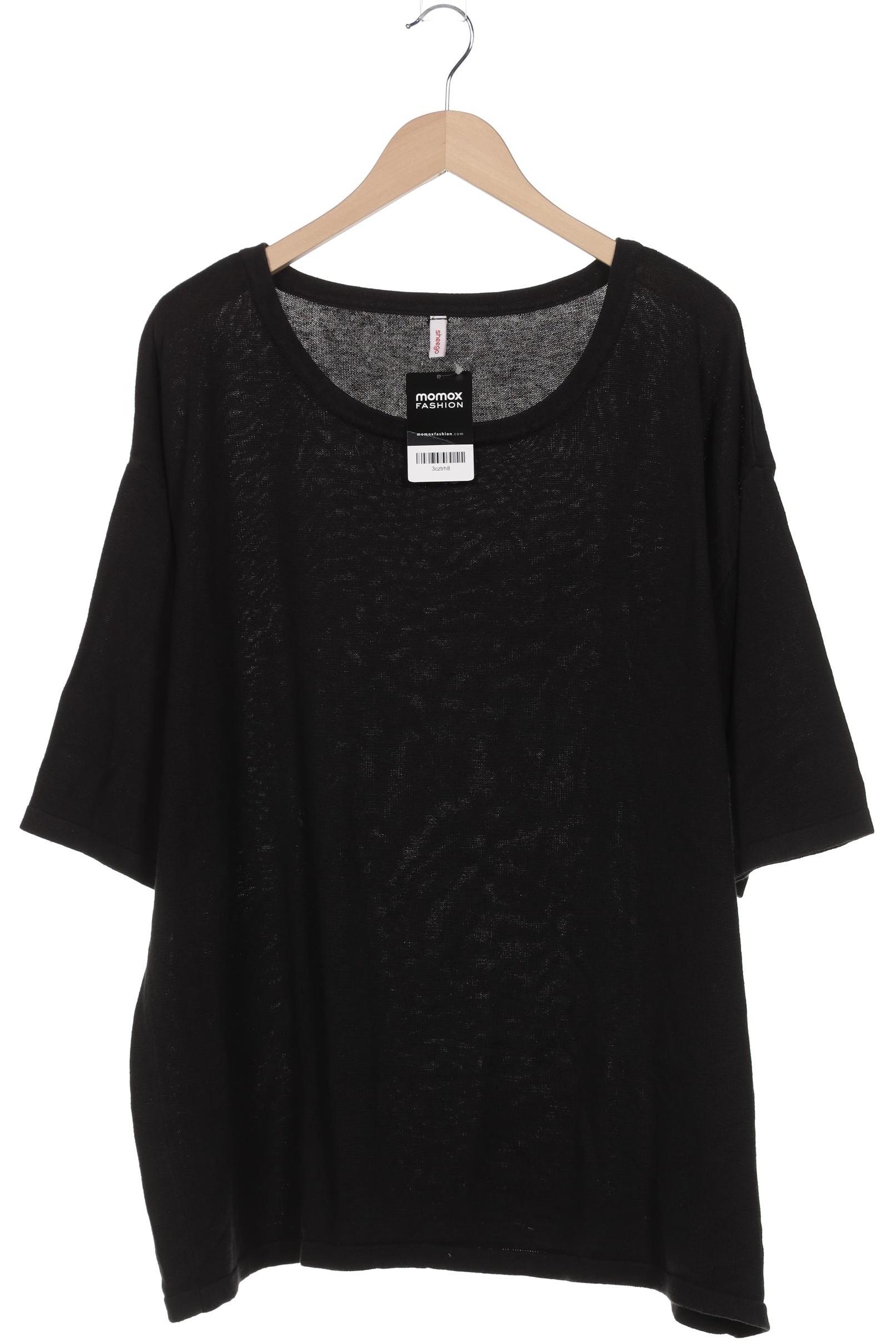 

sheego Damen Pullover, schwarz, Gr. 48