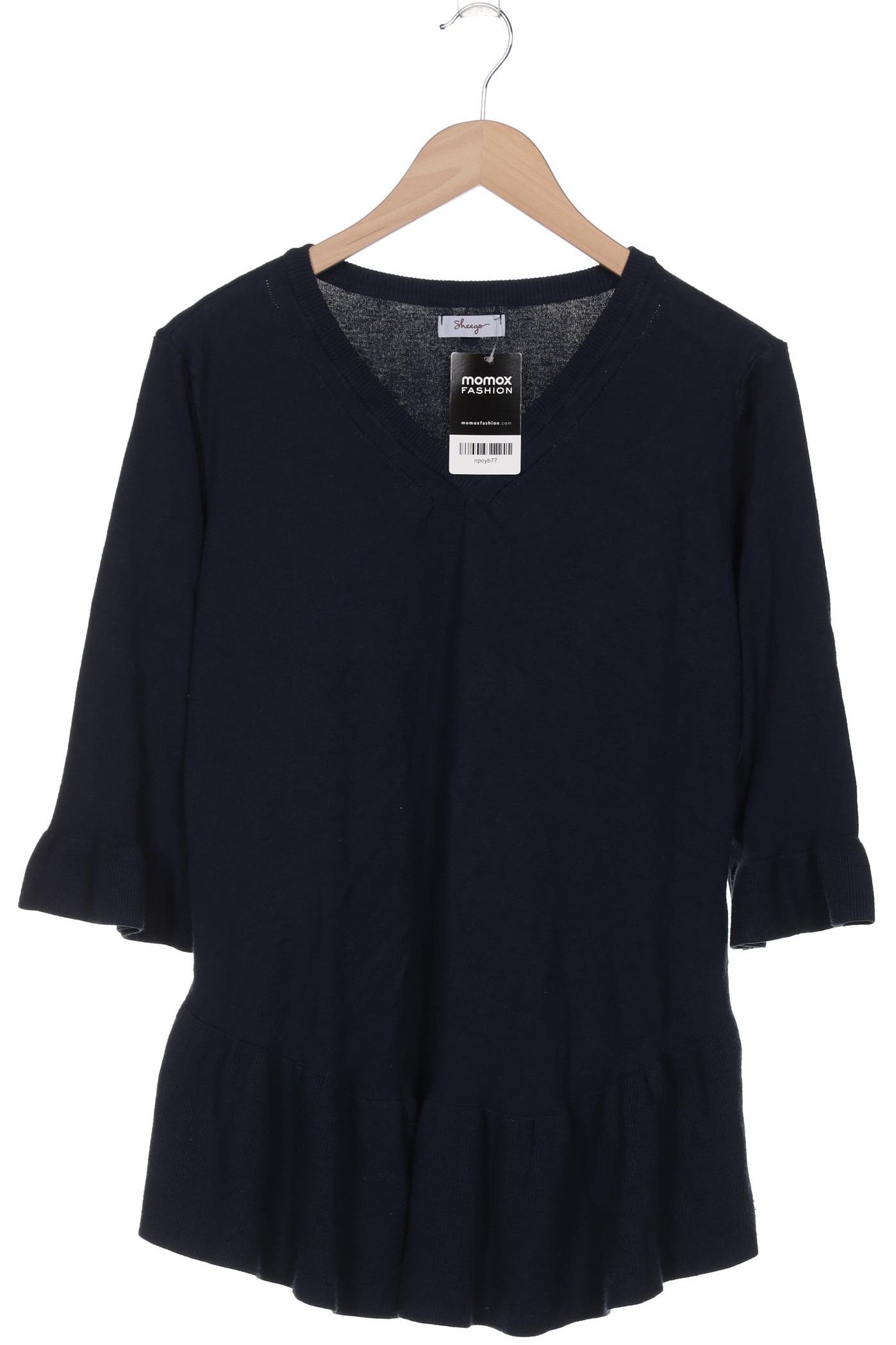 

sheego Damen Pullover, marineblau, Gr. 44