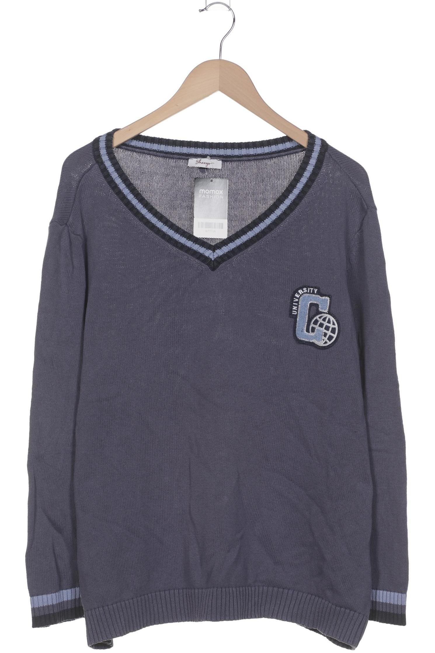 

sheego Damen Pullover, blau, Gr. 52