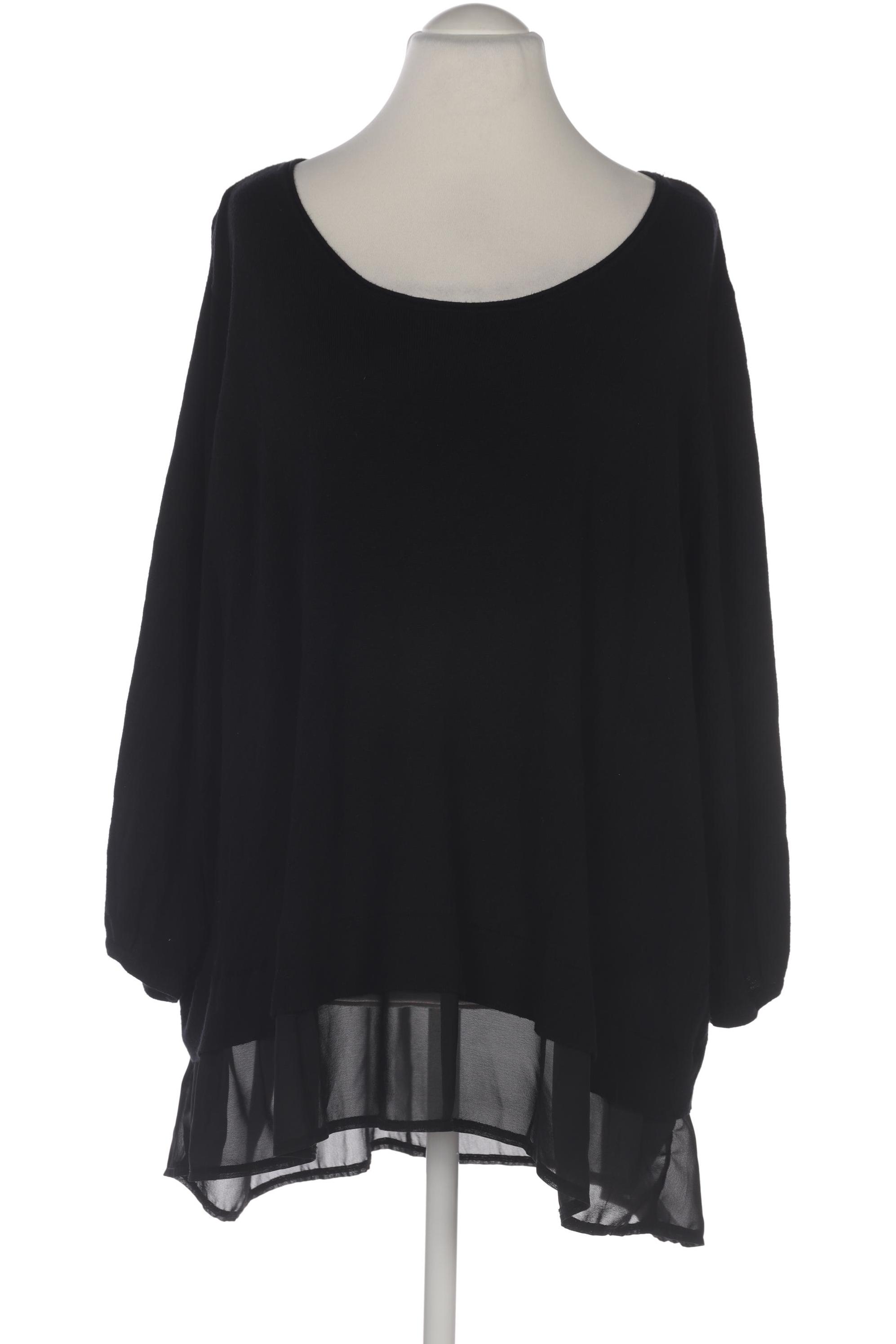 

sheego Damen Pullover, schwarz, Gr. 56