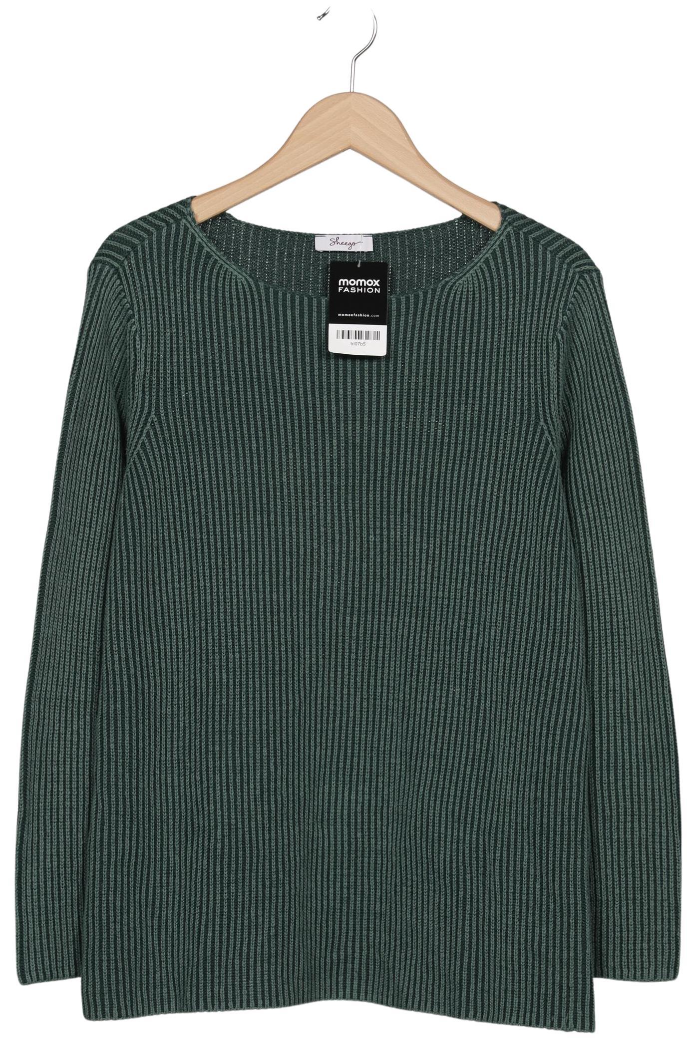 

sheego Damen Pullover, grün, Gr. 40