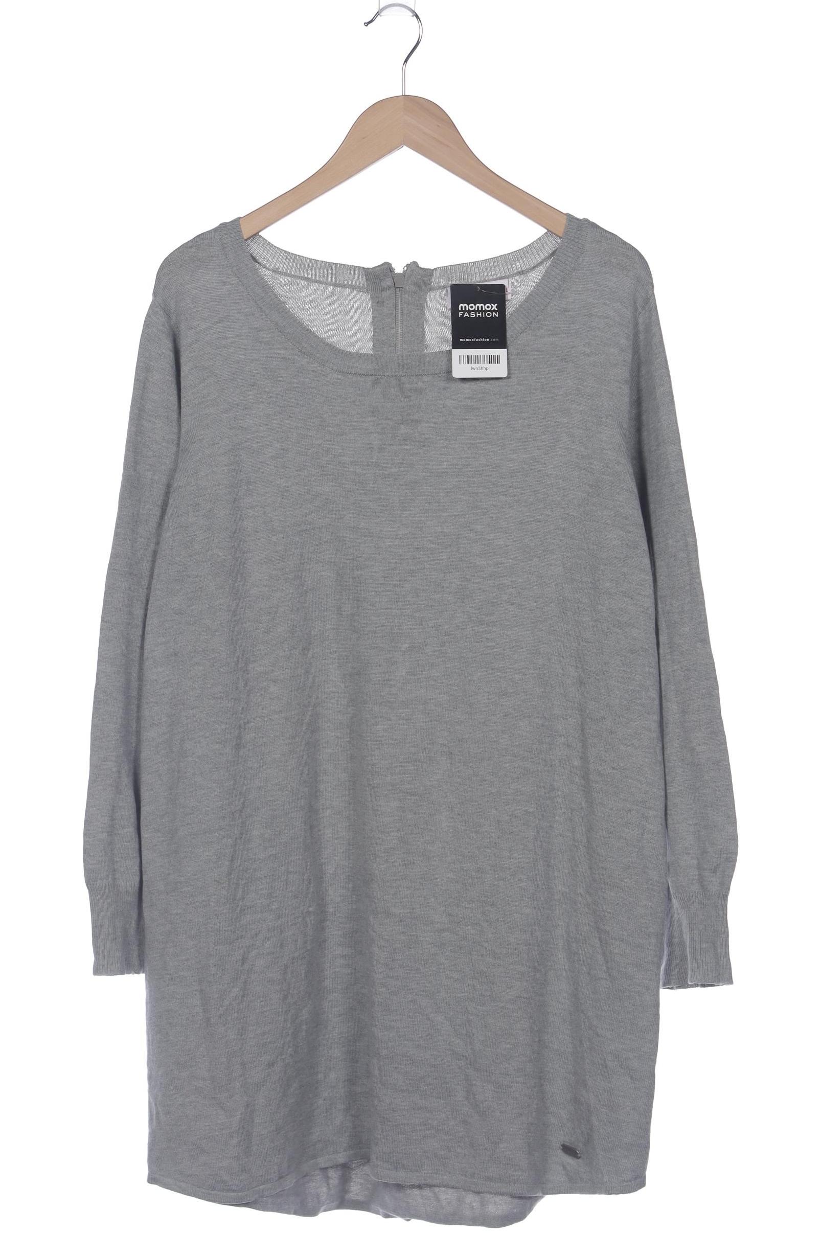 

sheego Damen Pullover, grau, Gr. 44