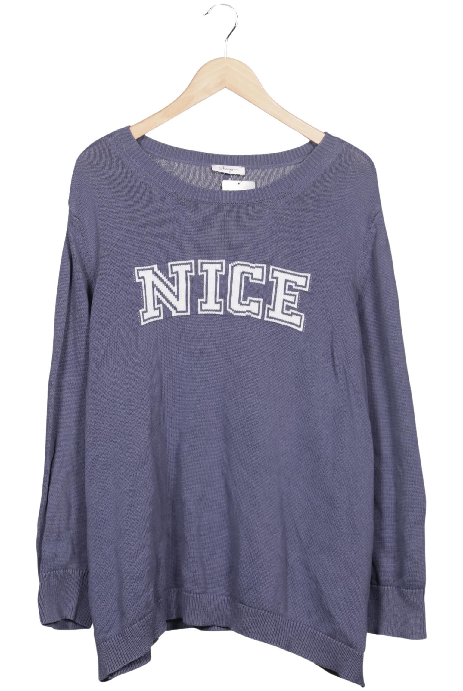 

sheego Damen Pullover, blau, Gr. 52