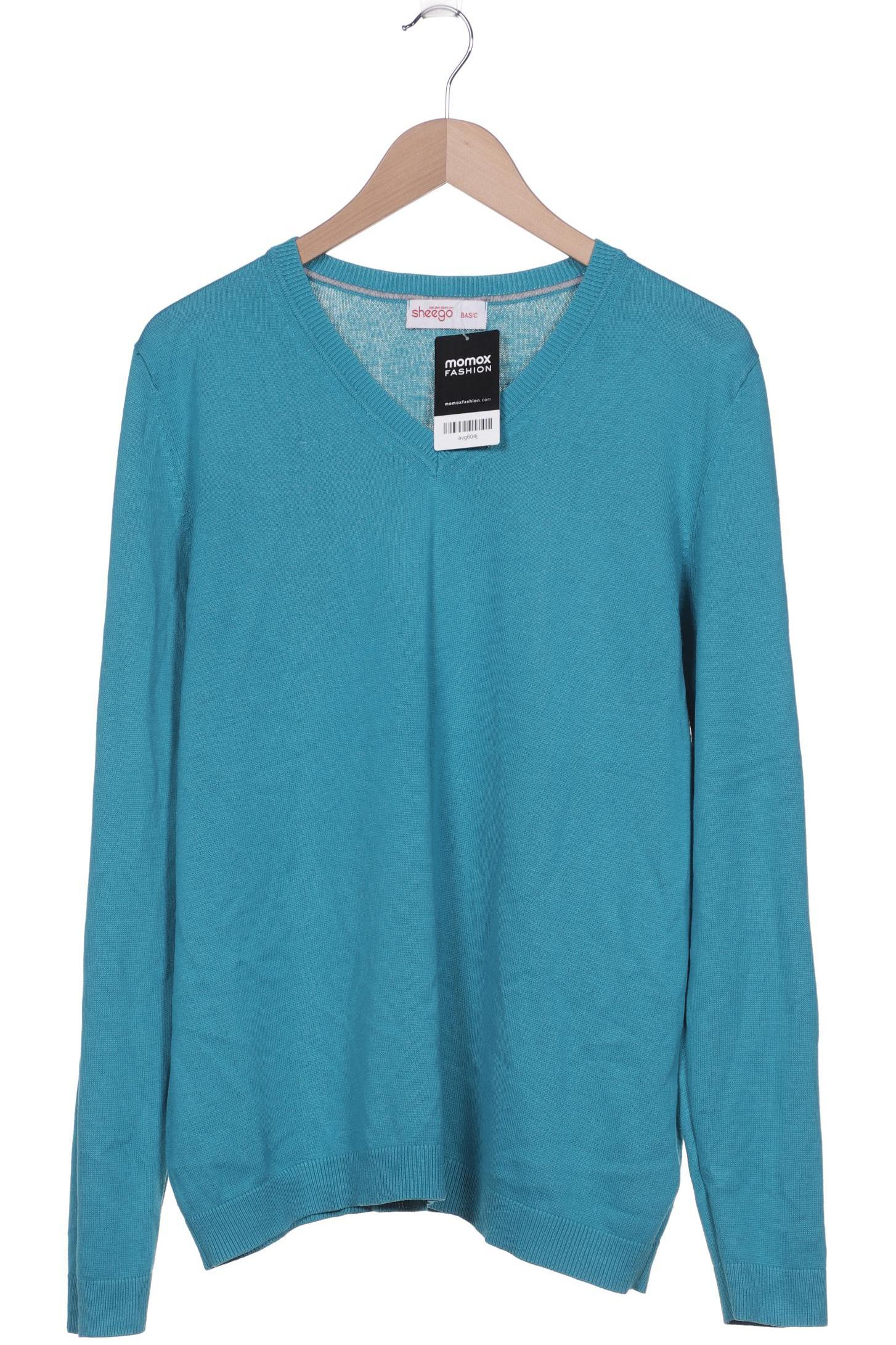 

sheego Damen Pullover, türkis, Gr. 44