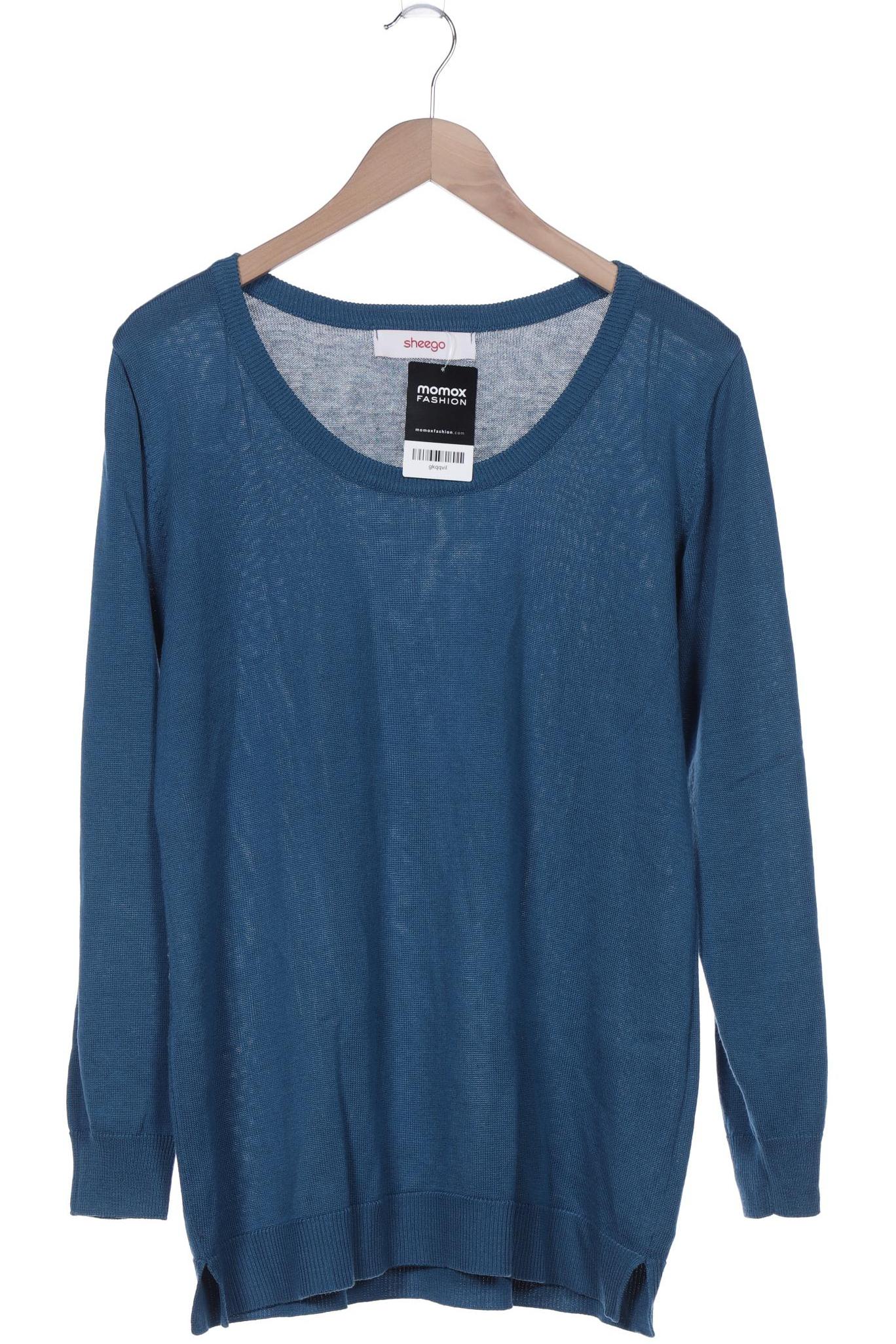 

sheego Damen Pullover, blau, Gr. 40