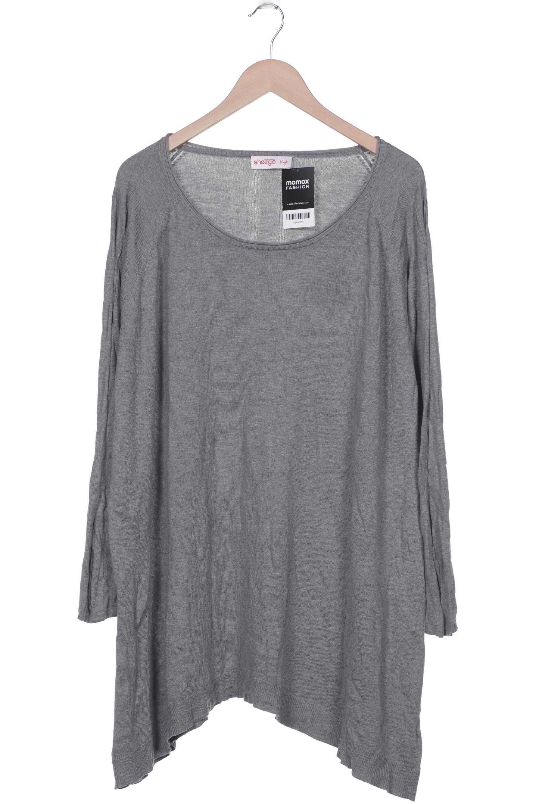 

sheego Damen Pullover, grau