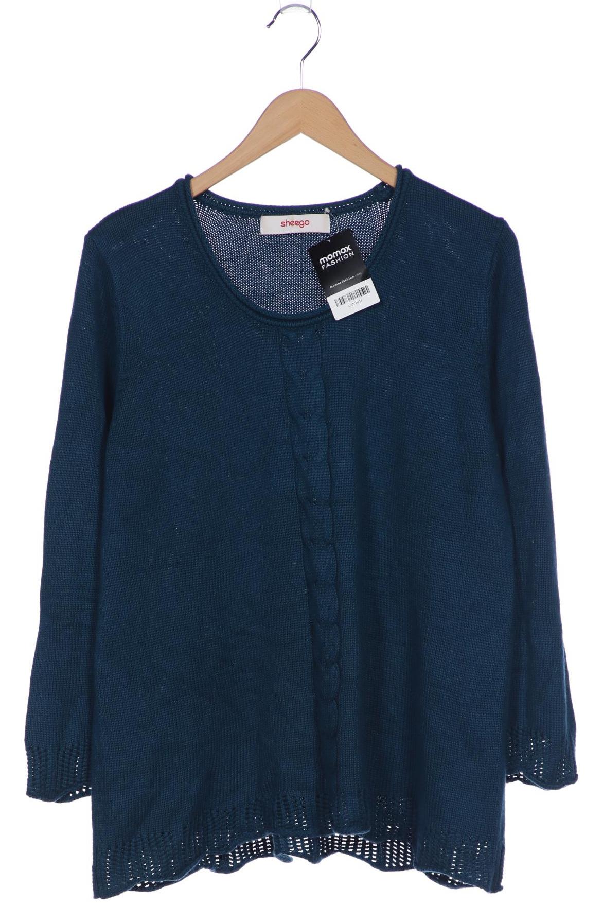

sheego Damen Pullover, blau, Gr. 44