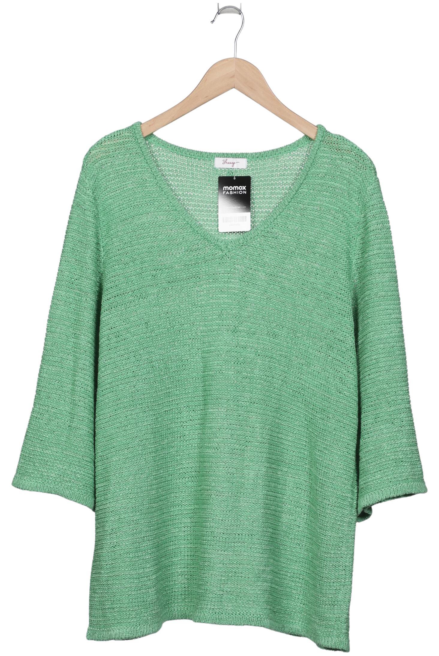 

sheego Damen Pullover, hellgrün, Gr. 48