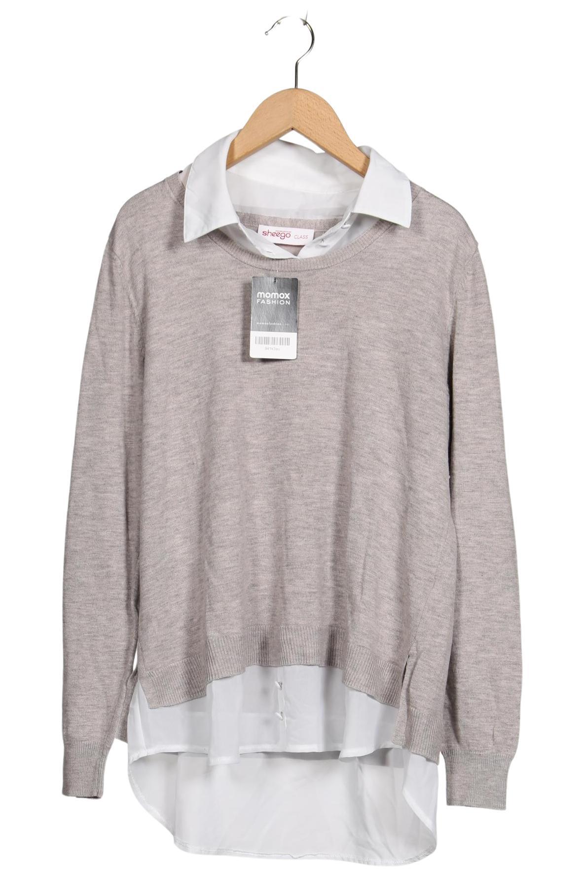 

sheego Damen Pullover, beige, Gr. 40