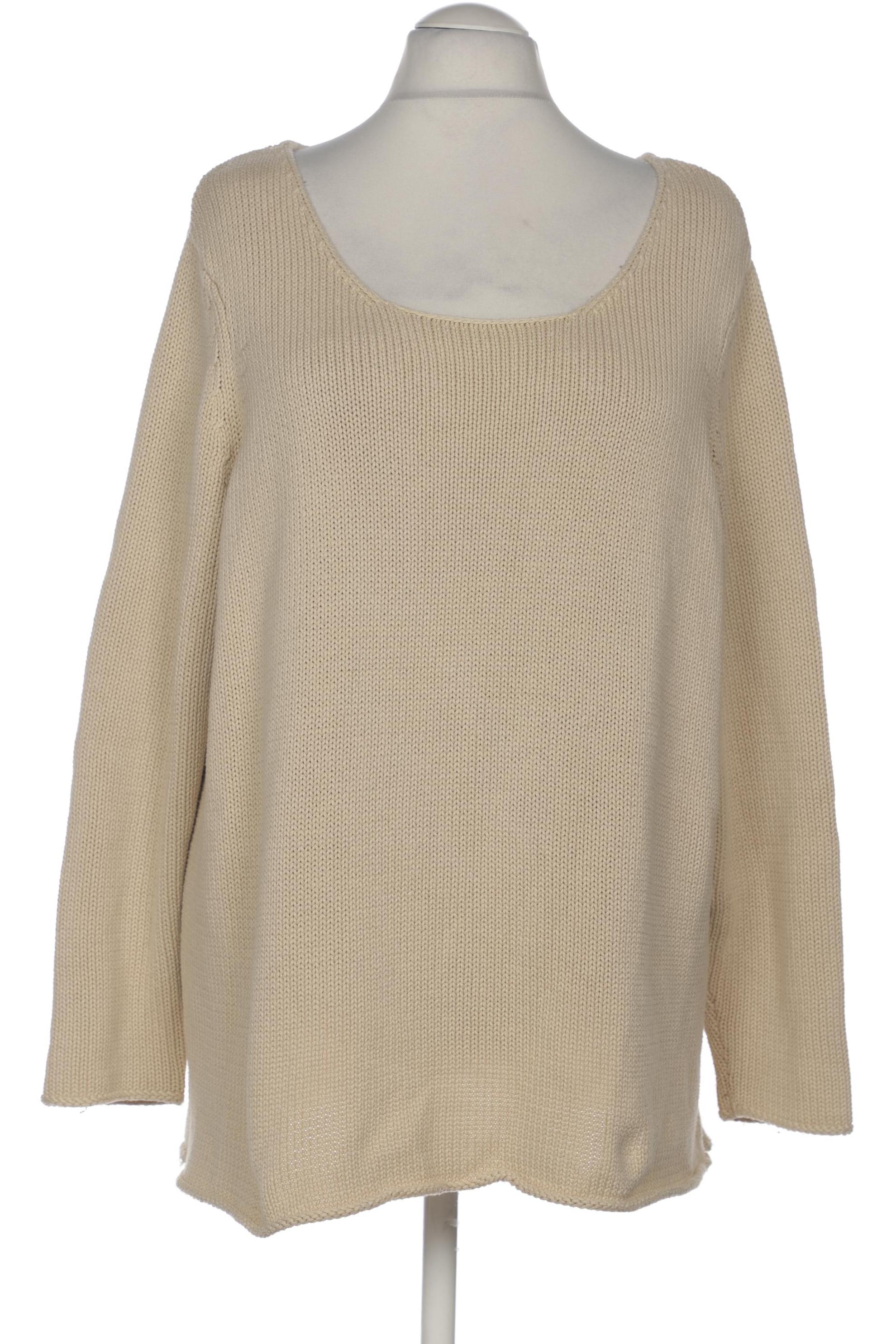 

sheego Damen Pullover, beige, Gr. 52