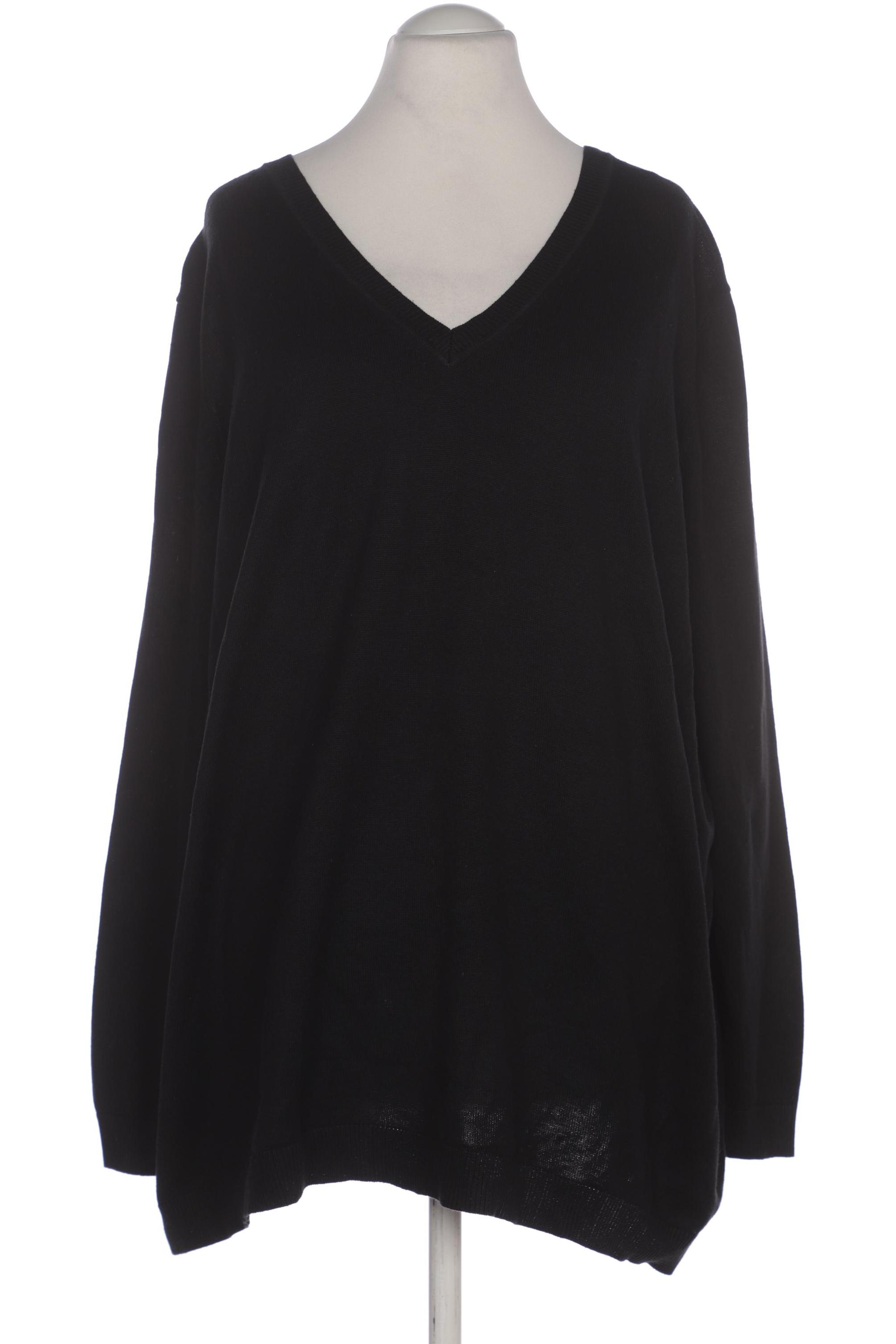 

sheego Damen Pullover, schwarz, Gr. 56