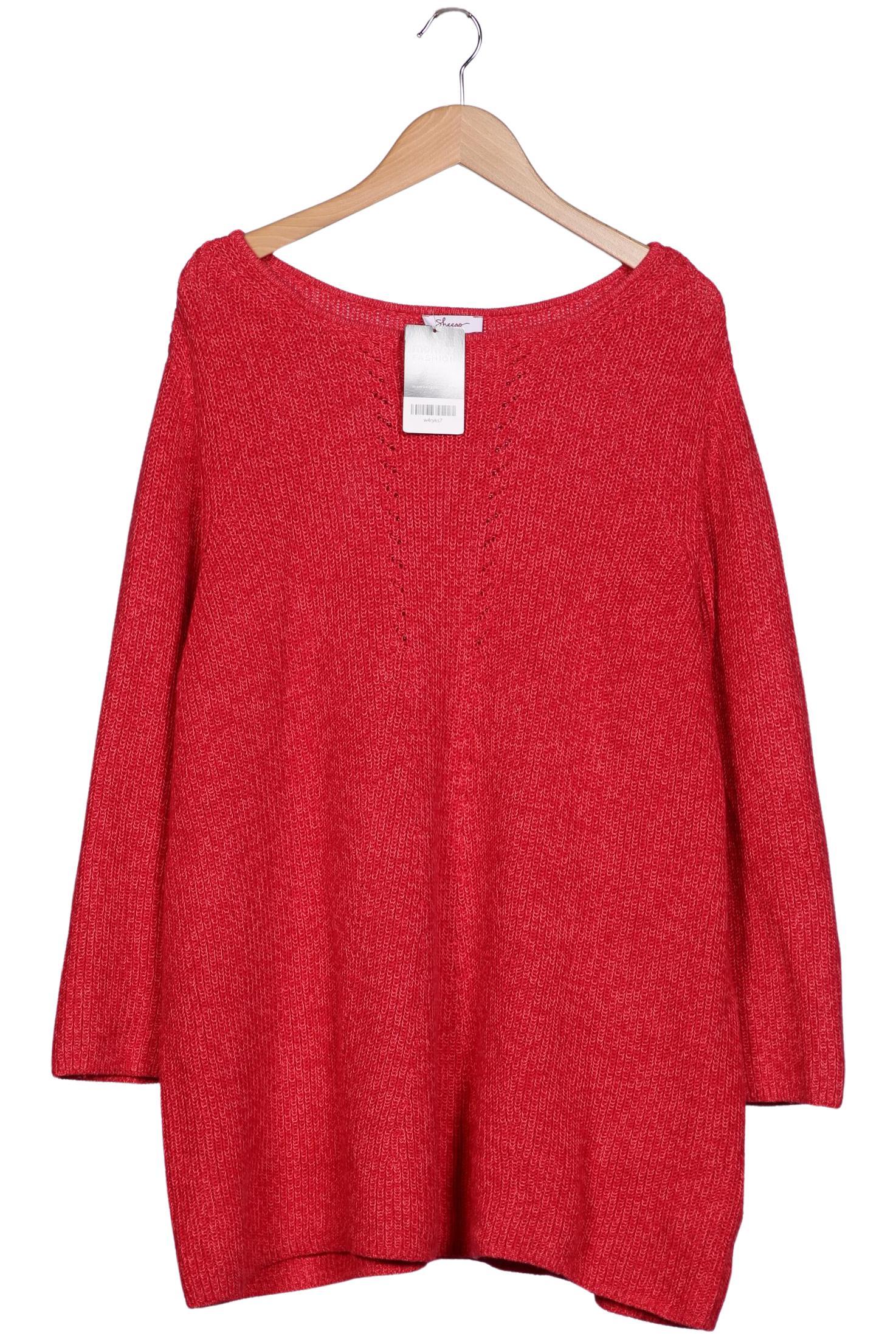 

sheego Damen Pullover, rot, Gr. 48