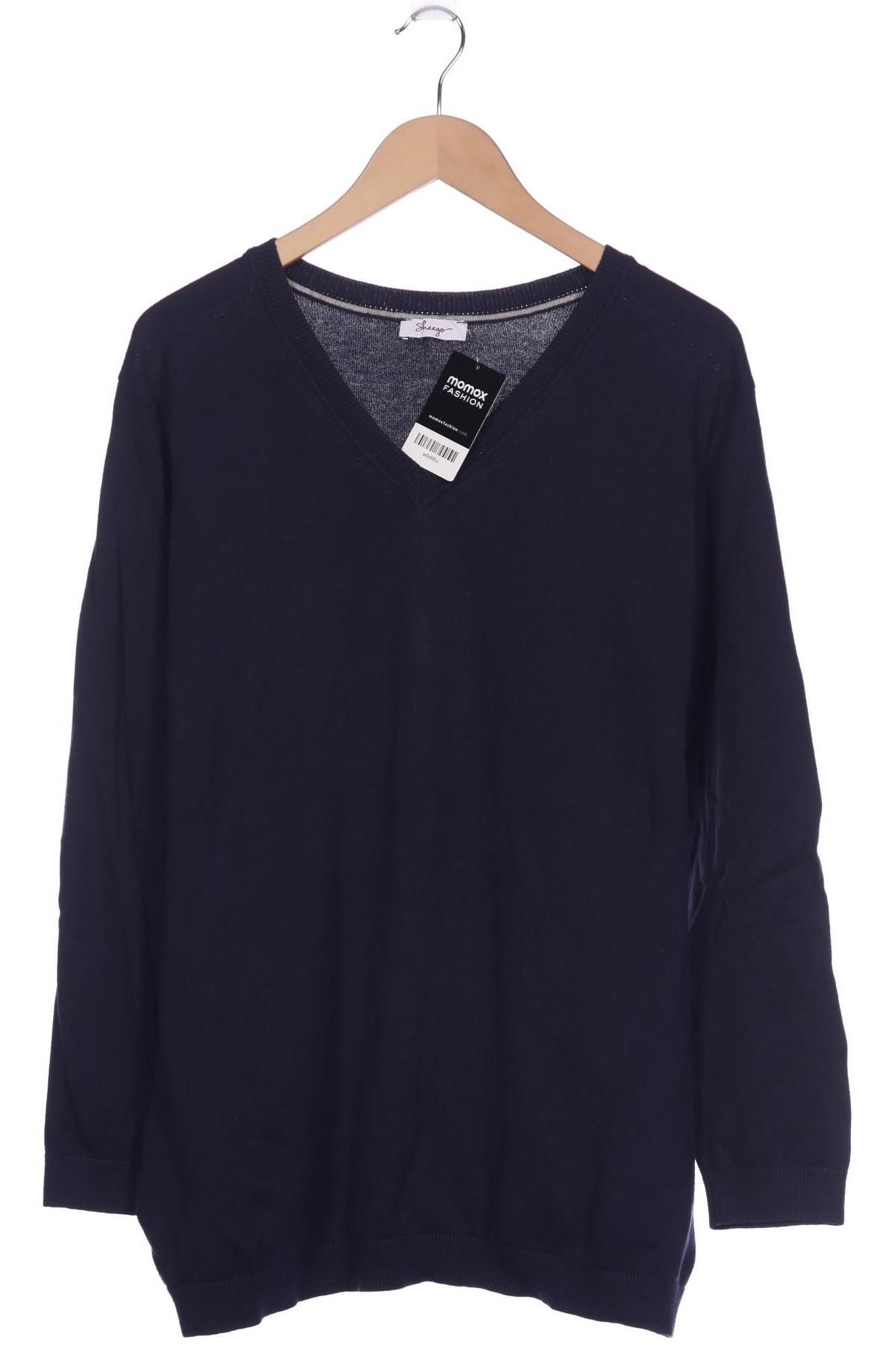 

sheego Damen Pullover, marineblau, Gr. 52